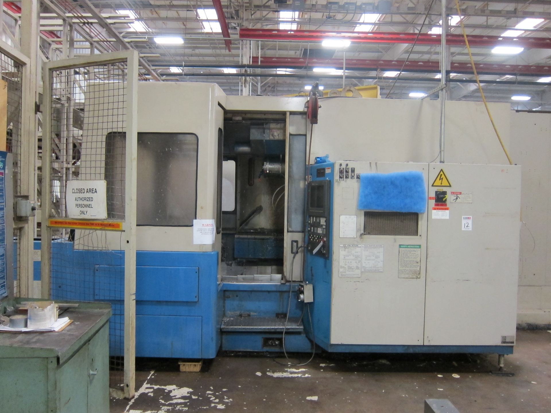 (1) Mazak H630 4-Axis HMC with Mazatrol M-32 Control, 120 ATC, Chip Conveyor, 39”x31”x29” XYZ