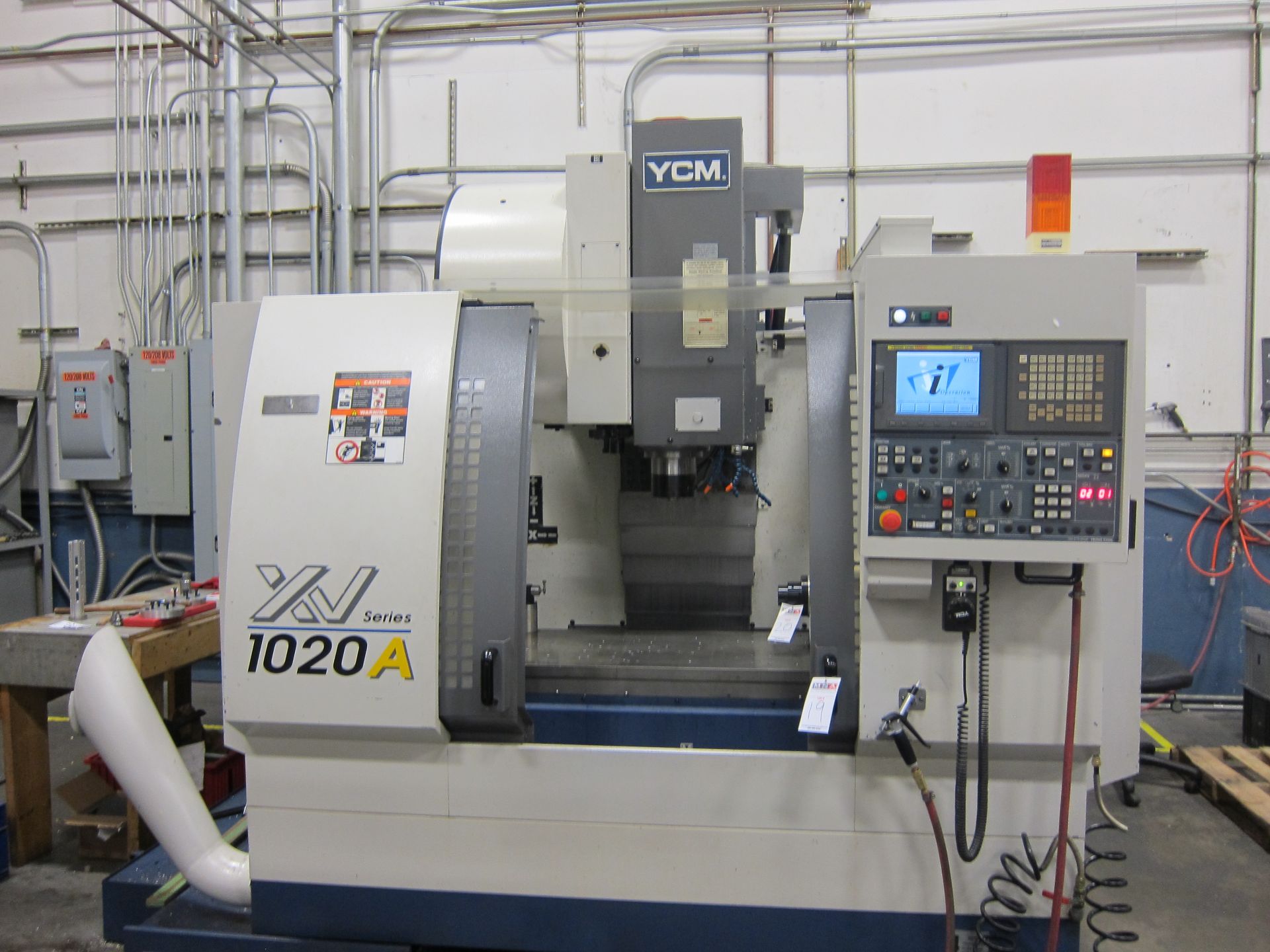 YCM-XV-1020A CNC VERTICAL MACHINING CENTER, 40''X20''X21'' TRAVELS, - Image 3 of 9