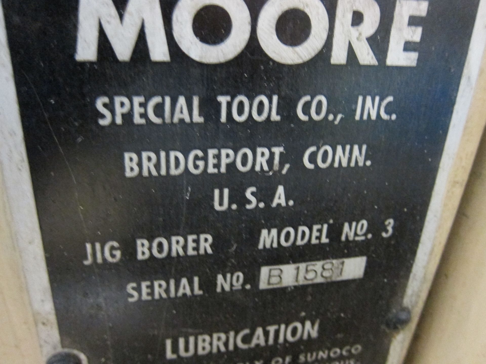 Moore #3 Jig Bore   S/N B1581 New 1972 - Image 5 of 5