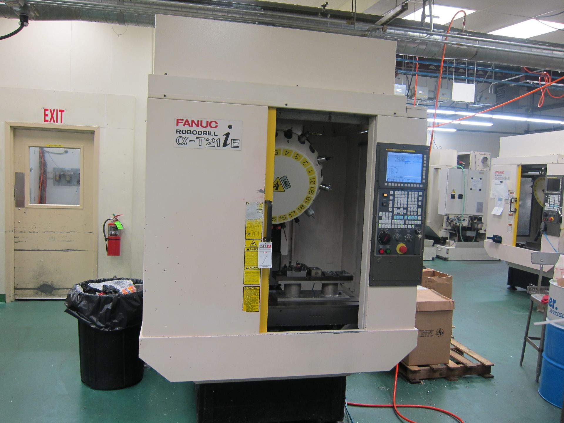 FANUC ROBODRILL- A-T21iE 4 AXIS CNC DRILL & TAP, CENTER, W/ FANUC 31iA5CONTROL