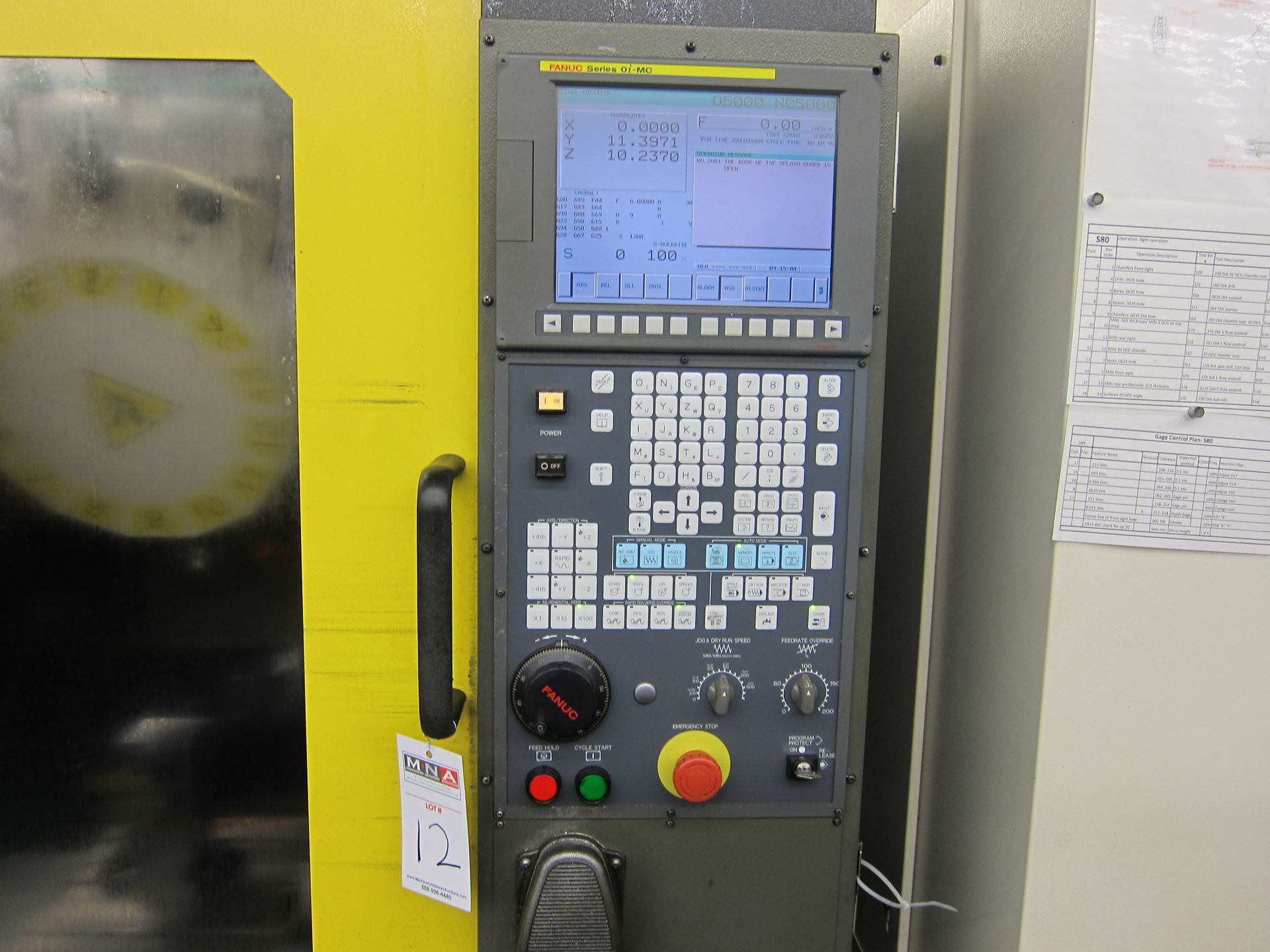 FANUC ROBODRILL MATE CNC DRILL & TAP CENTER FANUC OiMC. CONTROLS                                16. - Image 4 of 6