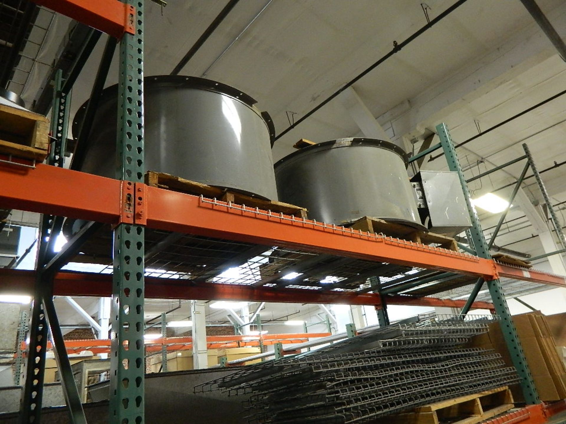 (2) Spray Systems Down Draft Paint Booths w/ 42" Exhaust Fans, (8) 48" 4 Tube Vapor Tight - Image 2 of 3