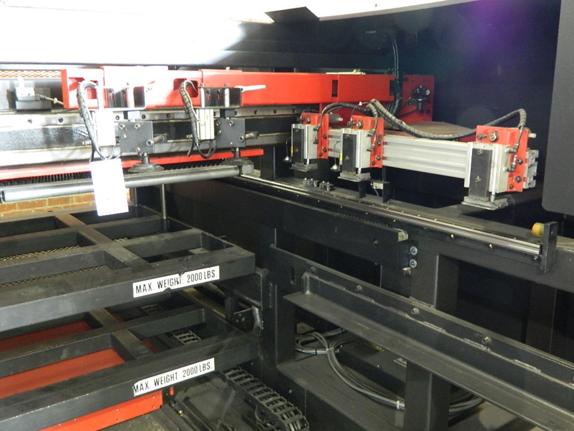 2011 Amada CNC Load/Unload System Mdl MP1225NJ w/ max material size 4'x8', minimum material size: - Image 2 of 5