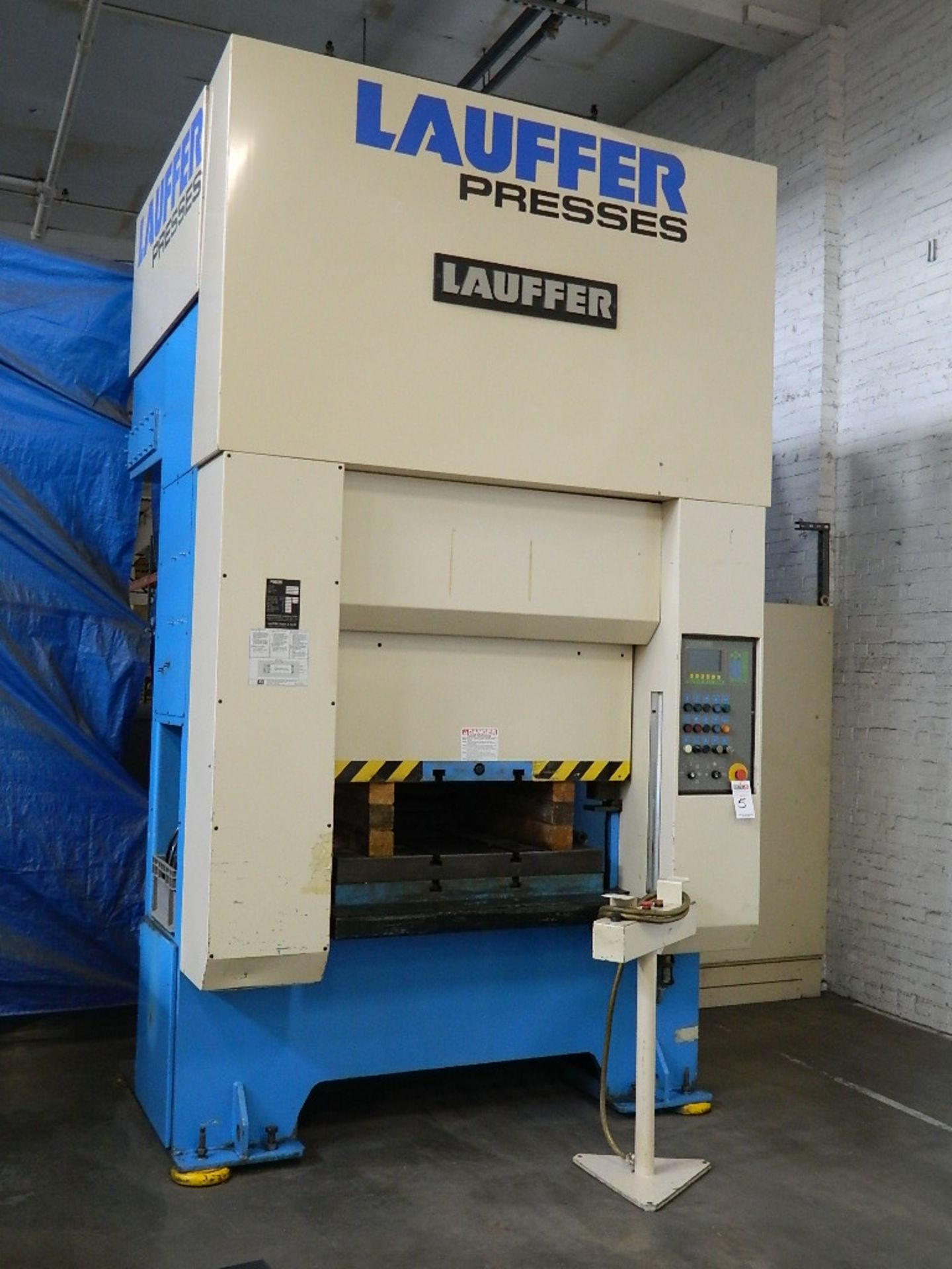 1992 176 Ton Lauffer RPS160 Hydraulic Press, S/N 14091, Max ran stroke: 7 7/8", Max opening: 19 3/