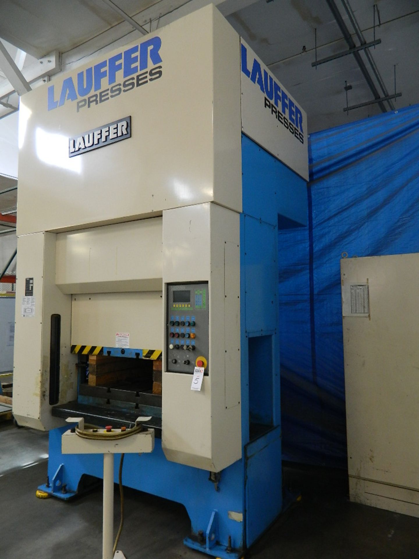 1992 176 Ton Lauffer RPS160 Hydraulic Press, S/N 14091, Max ran stroke: 7 7/8", Max opening: 19 3/ - Image 4 of 6