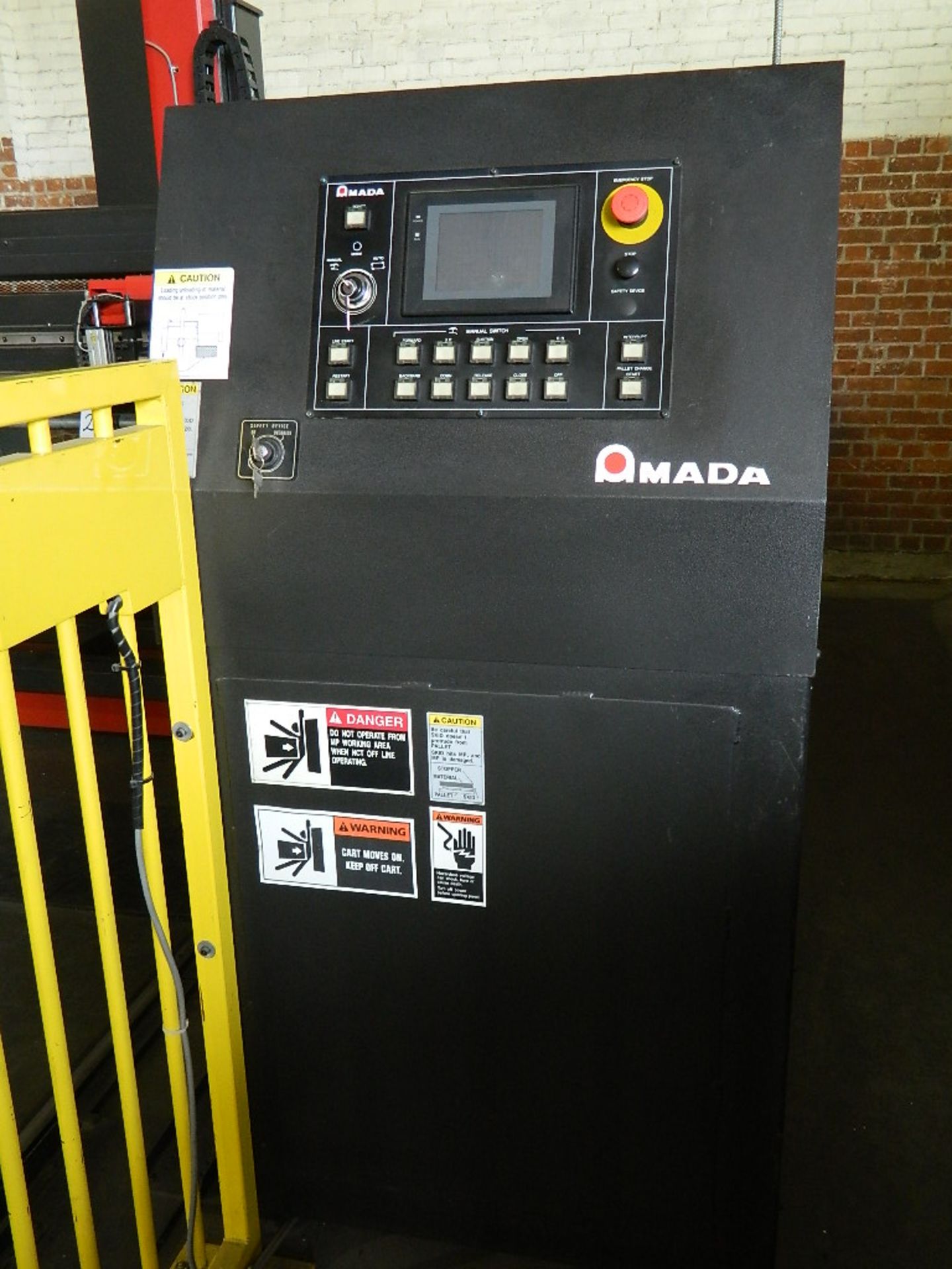 2011 Amada CNC Load/Unload System Mdl MP1225NJ w/ max material size 4'x8', minimum material size: - Image 3 of 5
