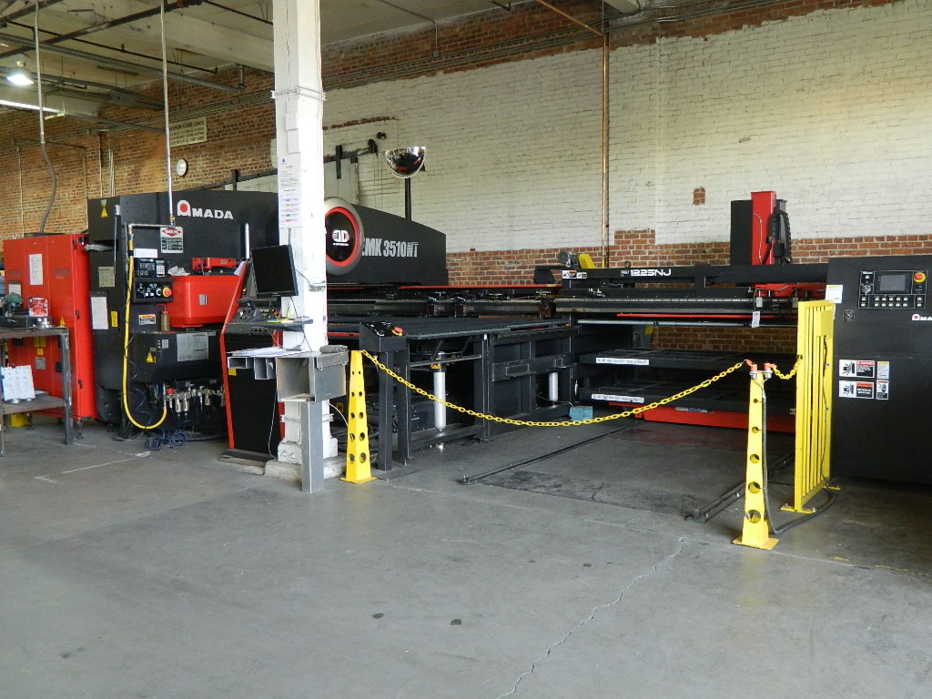 Lots 1 & 2 together, 2007 Amada CNC Turret Punch Press Mdl 3510NY, S/N 35102078 w/ Amada Mdl