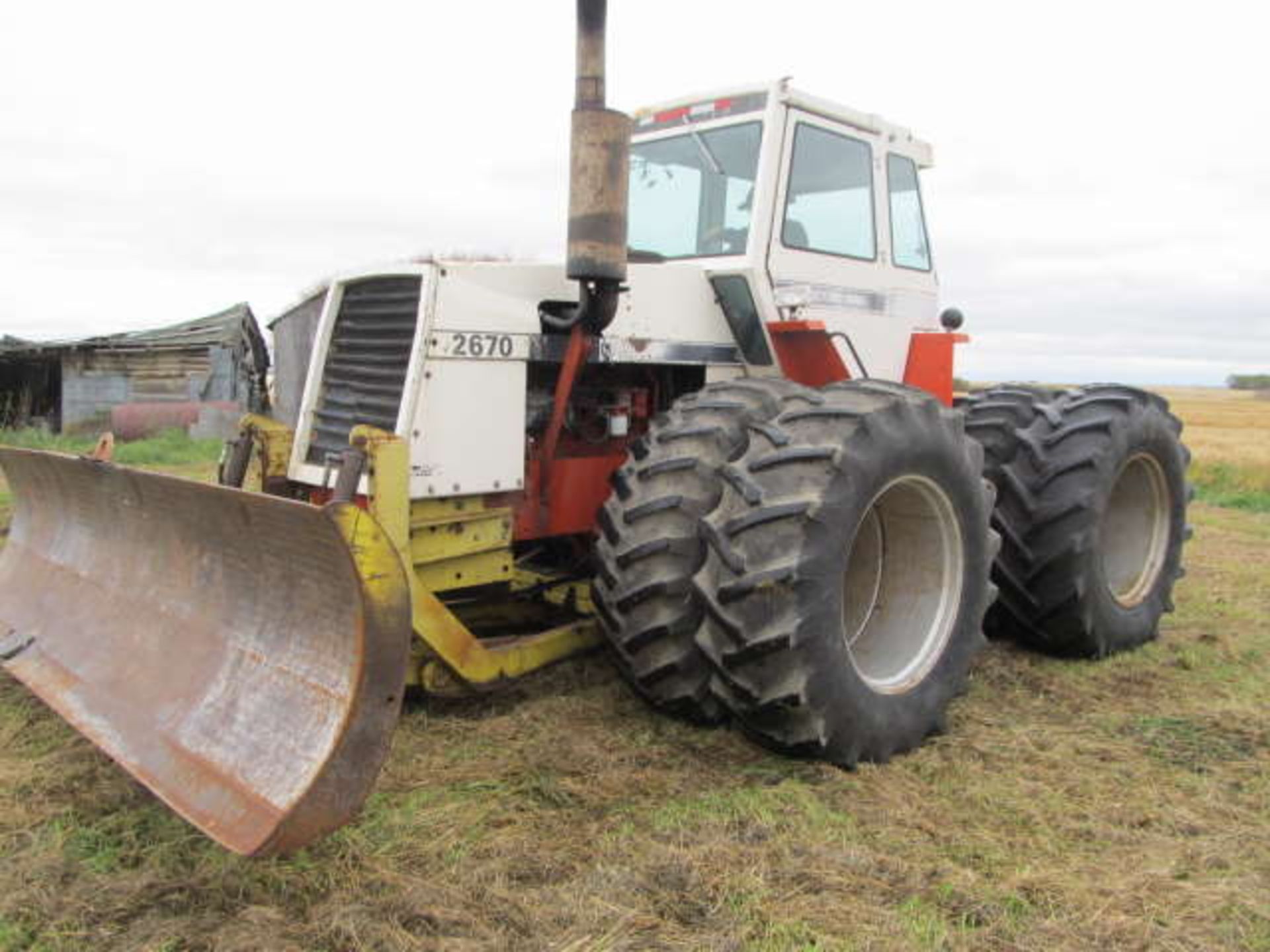 CASE 2670 4WD TRACTOR; 10370 Hours, Powershift, PTO, 12 Ft Degelman Blade, 20.8-34 Duals, SN.8827718 - Image 5 of 5