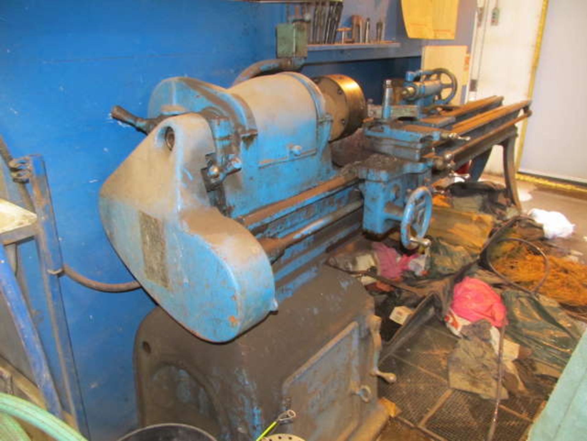 SOUTH BEND STEEL LATHE; 7 Ft Bed, 15â€ Swing, 3 & 4 JAW CHUCKS