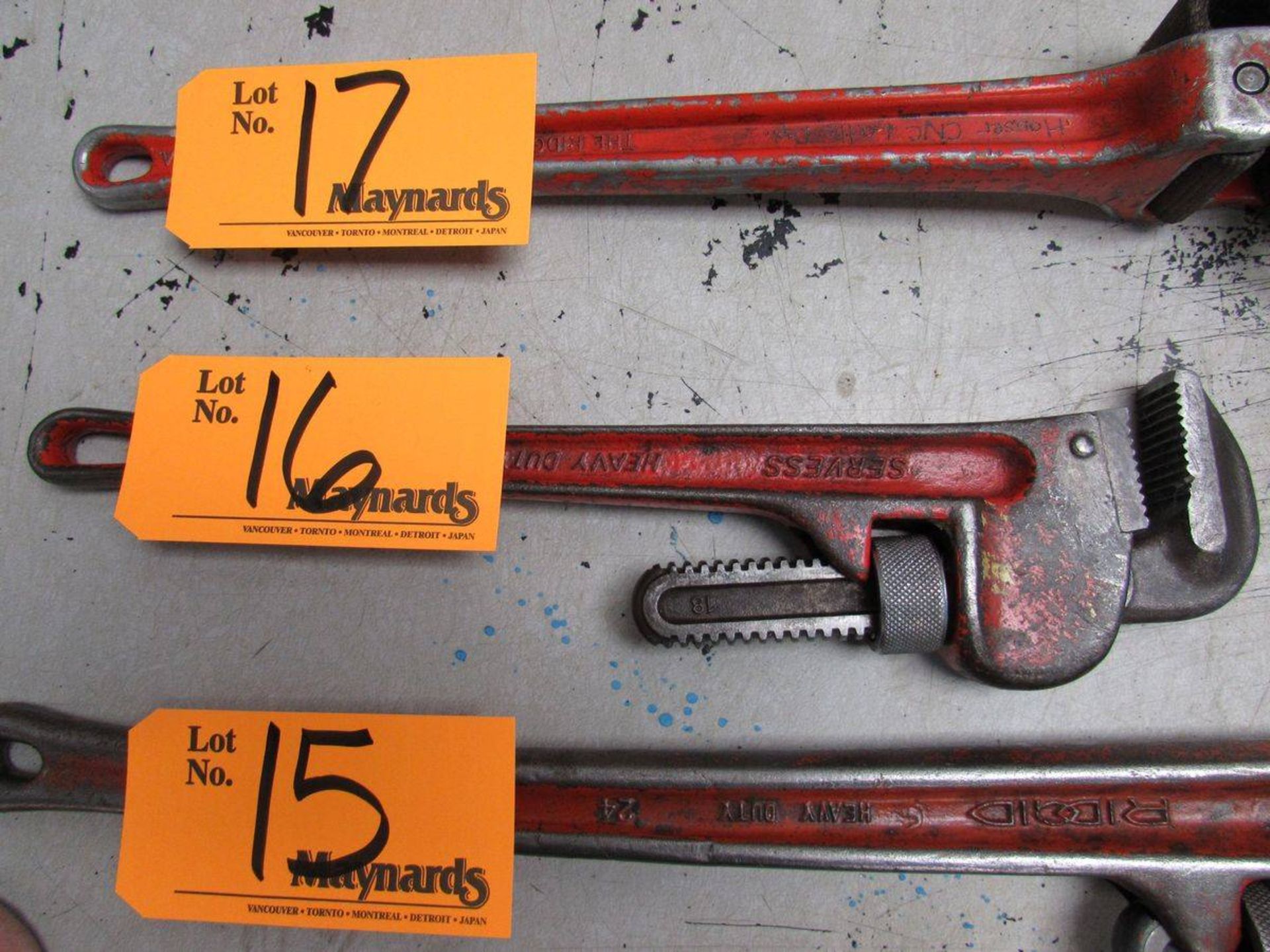 SERVESS 18" HEAVY DUTY PIPE WRENCH