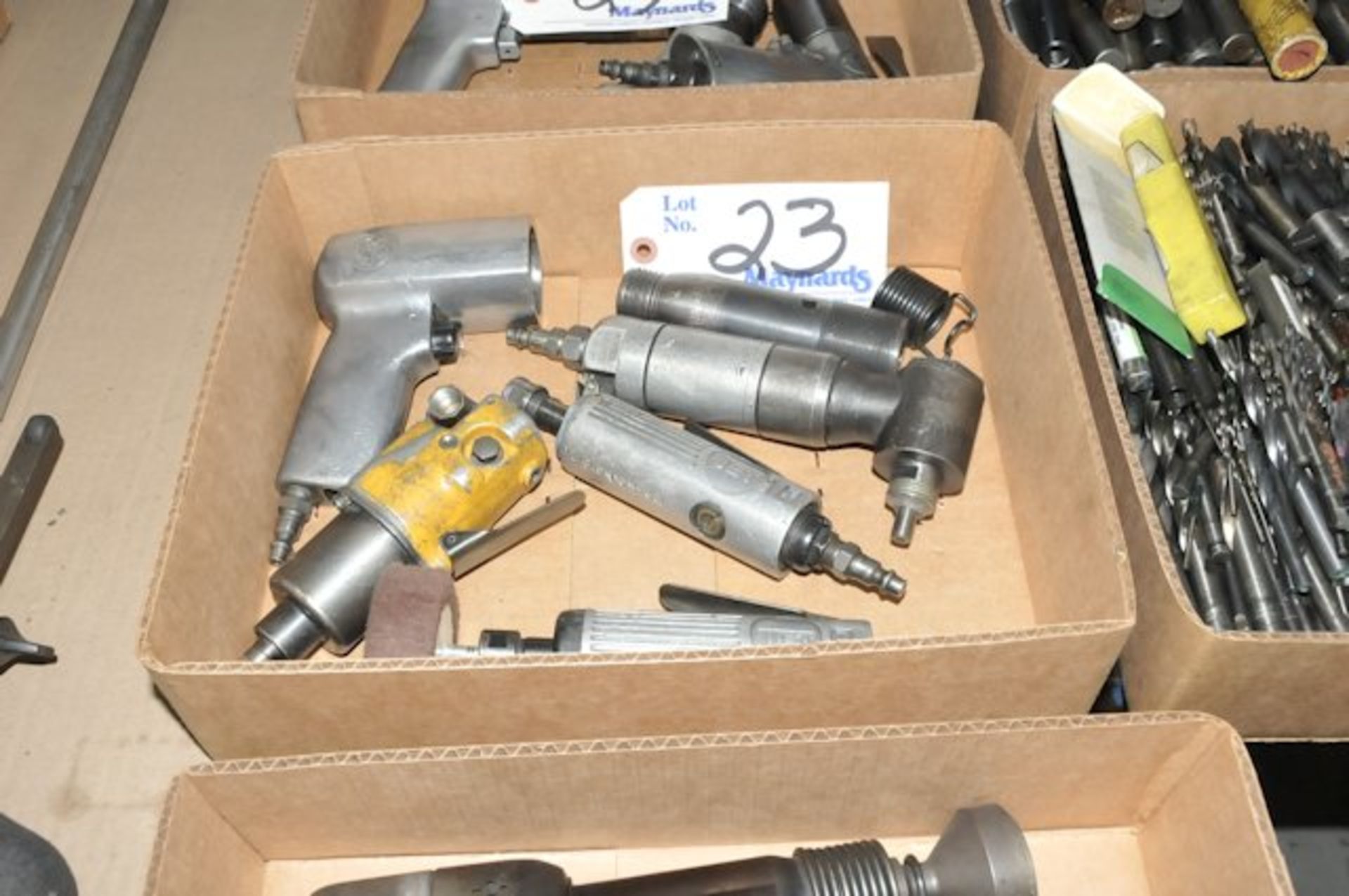 Box of (6) Assorted Pneumatic Air Tools