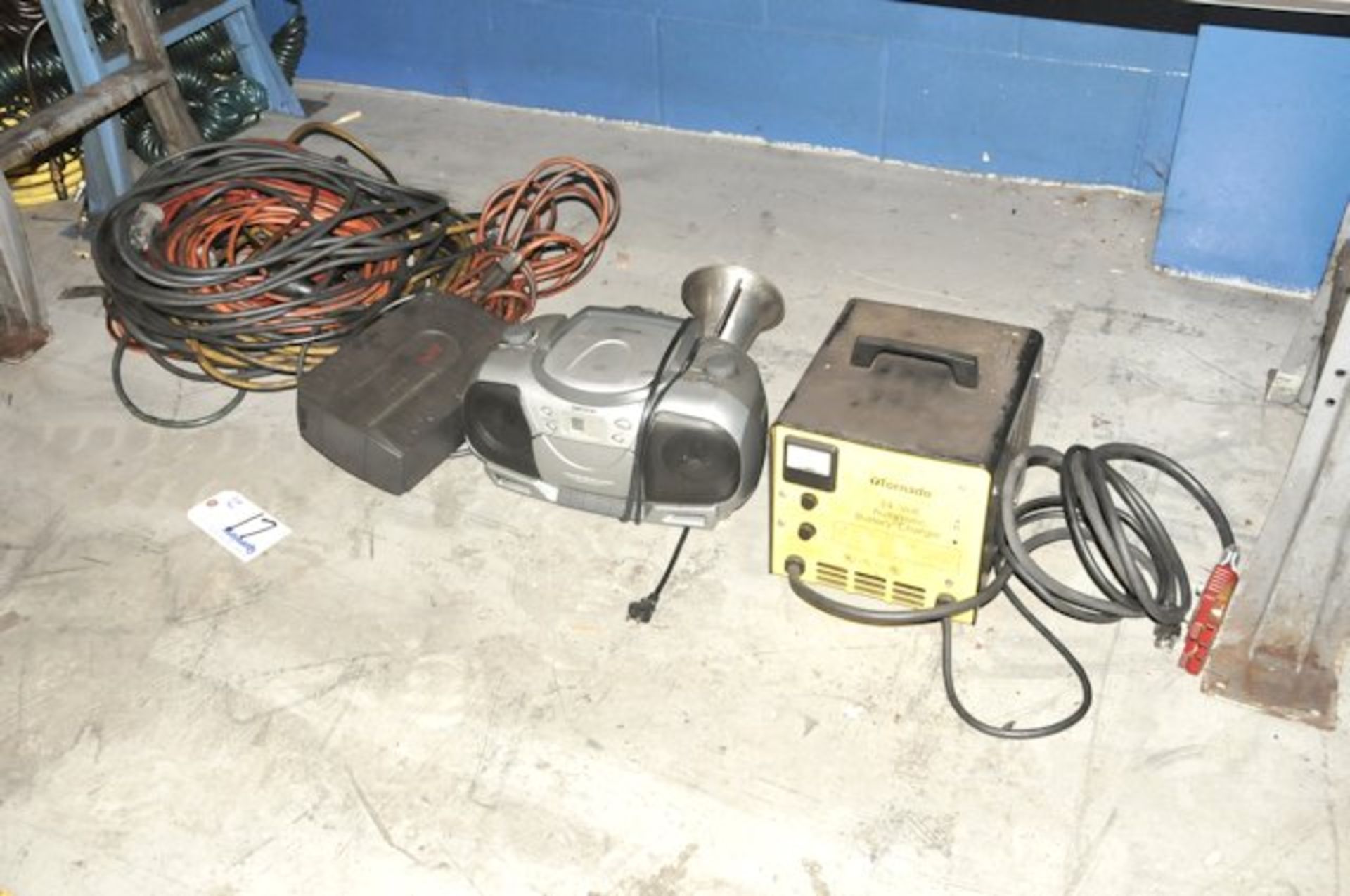 Lot-Extension Cords, Radio and Charger