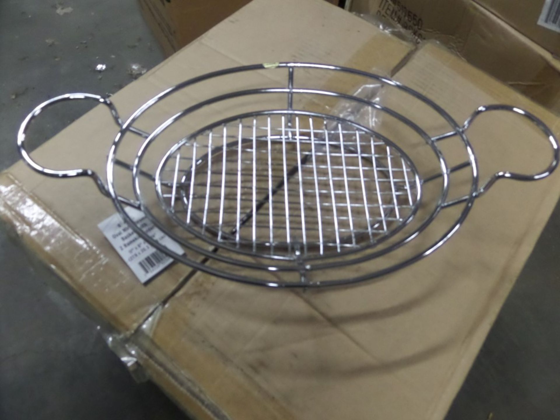 Wire Chrome Food Service Baskets - 3 Cases NEW - Image 2 of 4