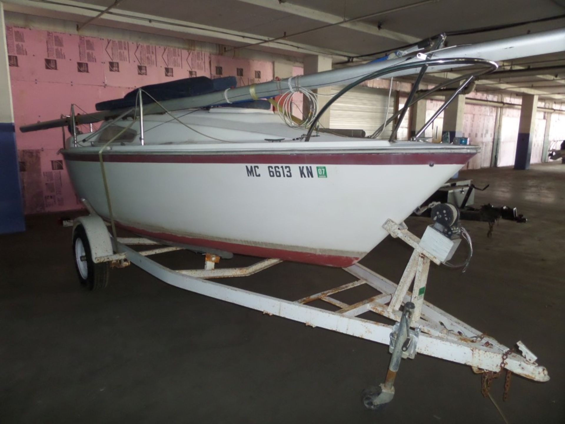 20' Sail Boat & Trailer - Bill of Sale - Image 2 of 8