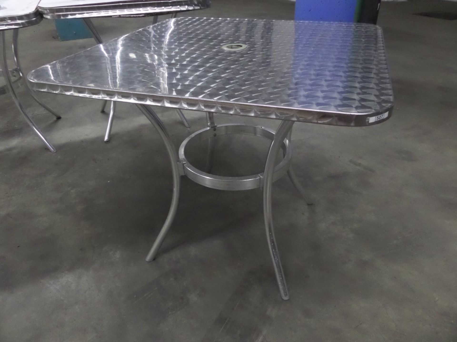 Aluminum Top Restaurant Table - Image 2 of 2