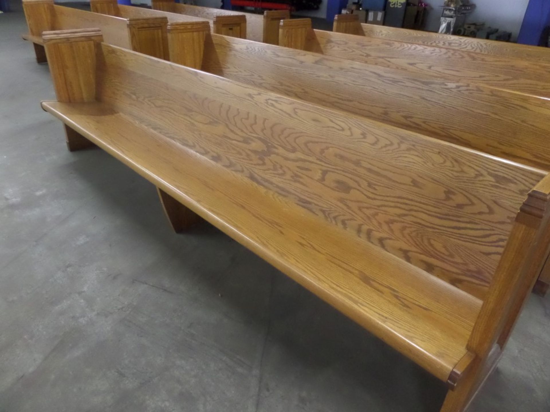 Oak Church Pew 10' Seating Bench #1