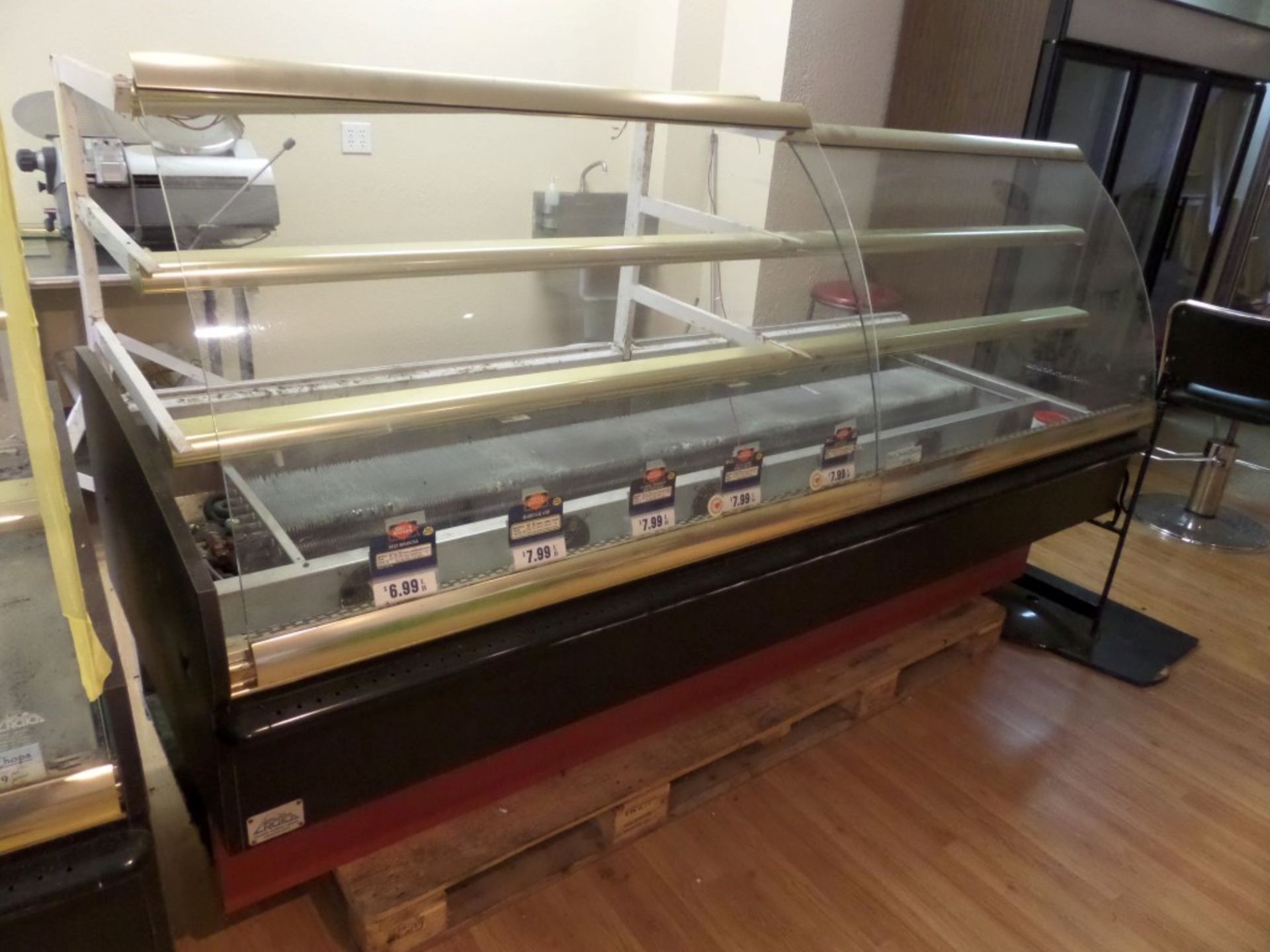 96" Artica Curved Glass Refrigerated Deli Case Self Contained - Tested Works - Needs Assembly - Image 2 of 6