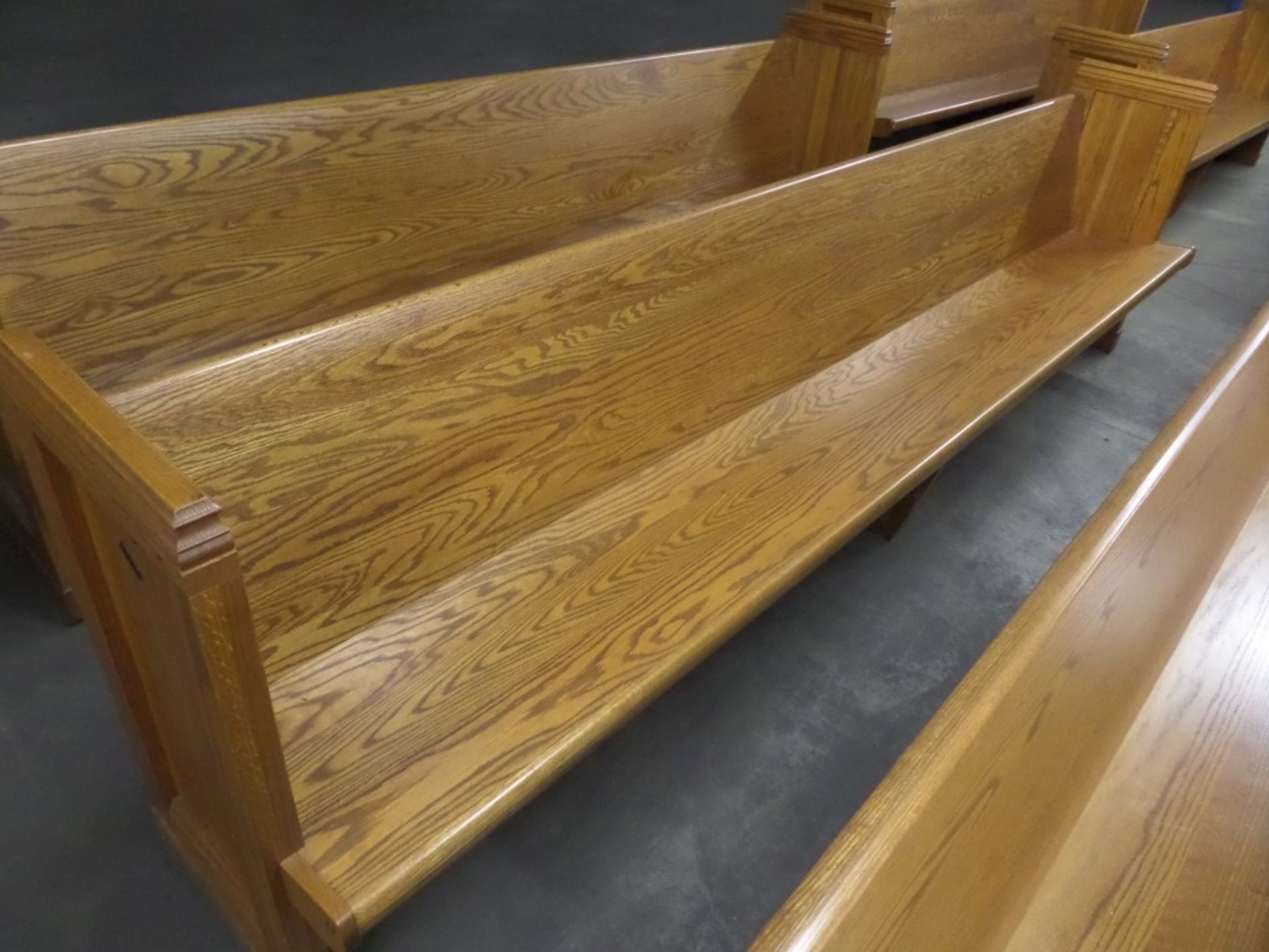 Oak Church Pew 10' Seating Bench #6