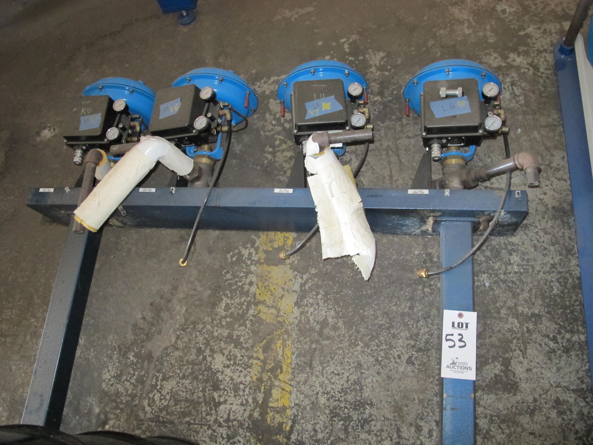 (4) WARREN CONTROLS VALVES, SIG 20-4MA CL, 30 PSI, PART NUMBER 28N-20050BSESFT49RH076E0000,