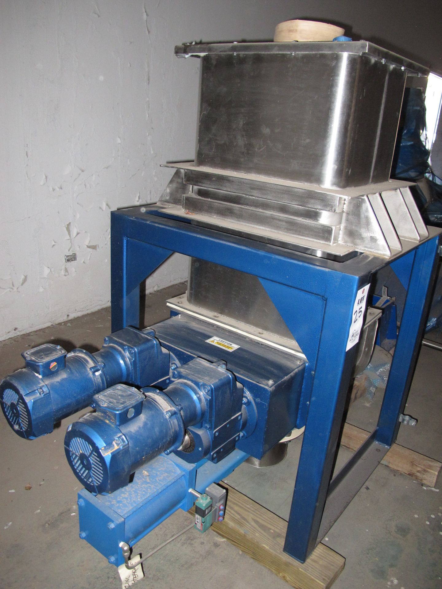 ACRISON VOLUMETRIC FEEDER/MIXER, MODEL SBD-1.5, WITH MARATHON ELECTRIC AC MOTOR, MODEL