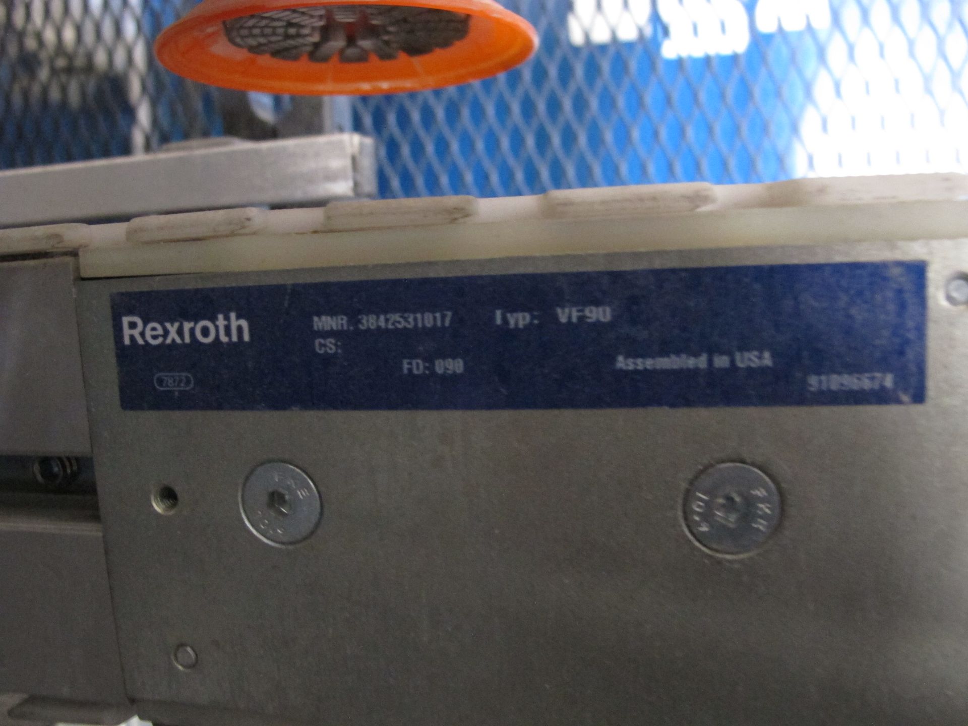 ARLEN TOOL CO. PALLET PUNCH SYSTEM WITH ELECTRICAL CONTROLS, REXROTH CONVEYER, AUTOMATIC PALLET LOAD - Image 15 of 15