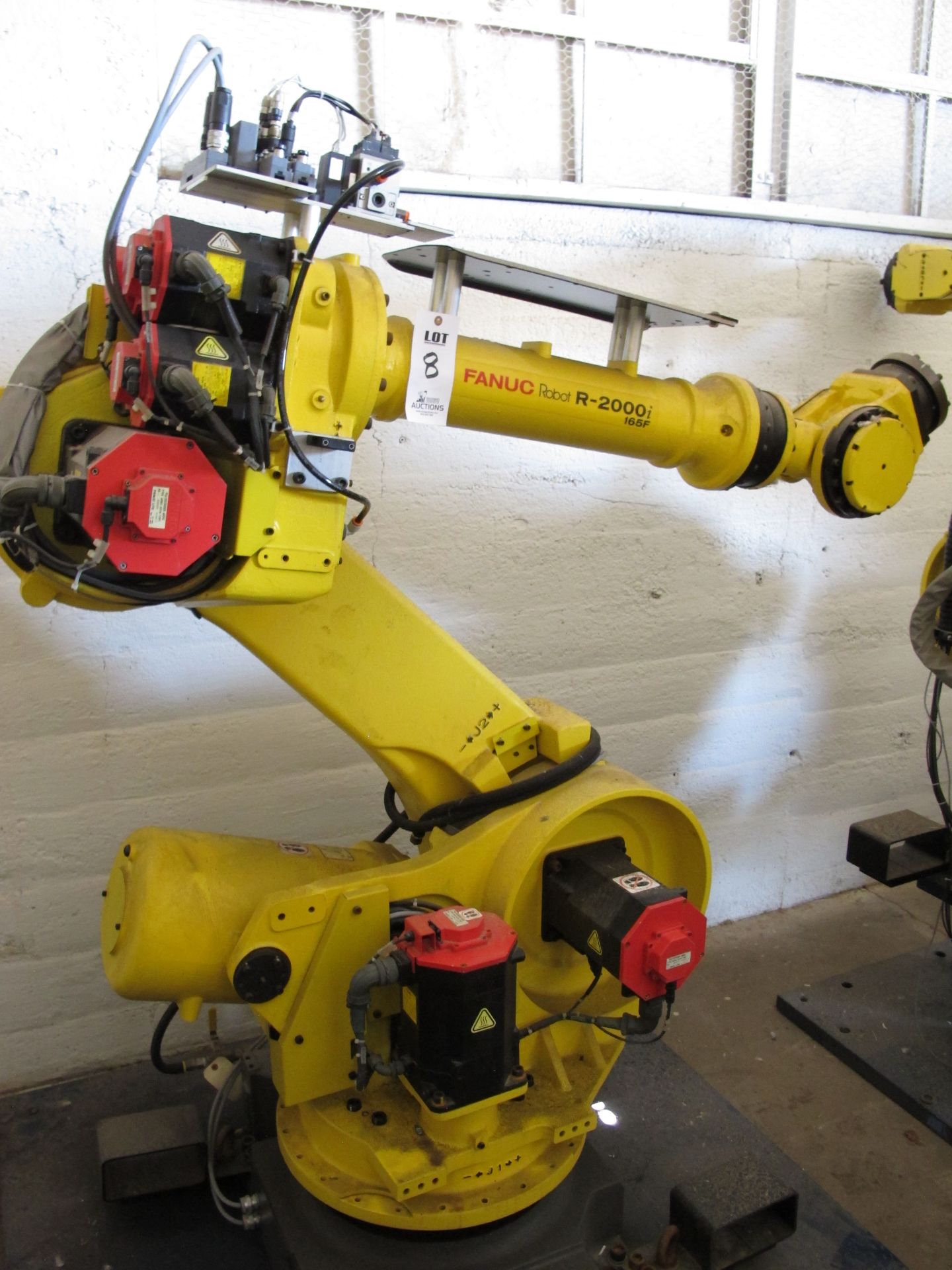 FANUC INDUSTRIAL JOINTED ARM ROBOT, MODEL R-2000i 165F, TYPE A05B-1324-B203, MANUFACTURED MAY