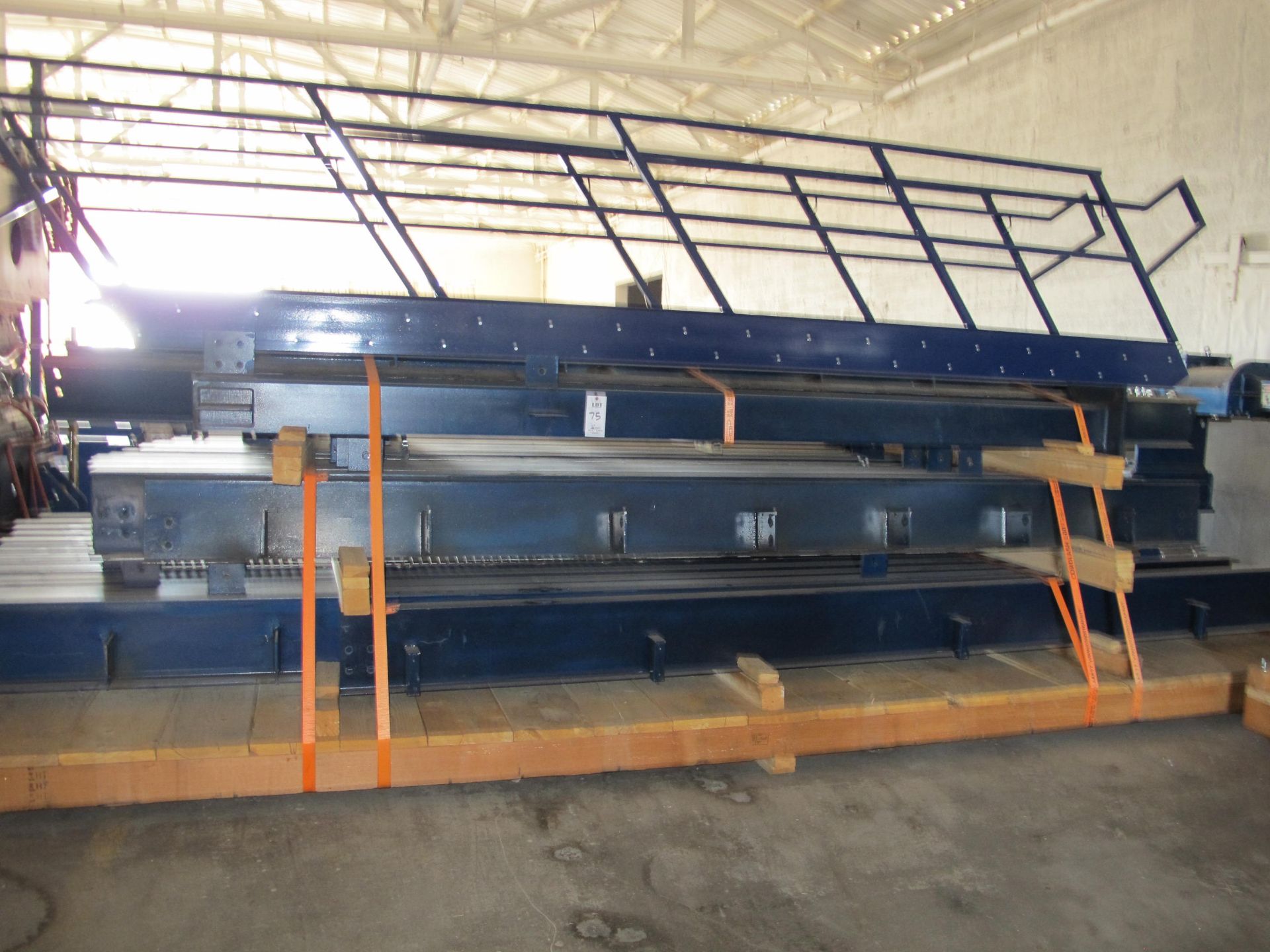 MEZZANINE STRUCTURE, STEEL DECK, ROUGHLY 40' X 40', STAIRS, HAND RAILS, PLATFORMS, ETC., LOADING & - Image 3 of 20