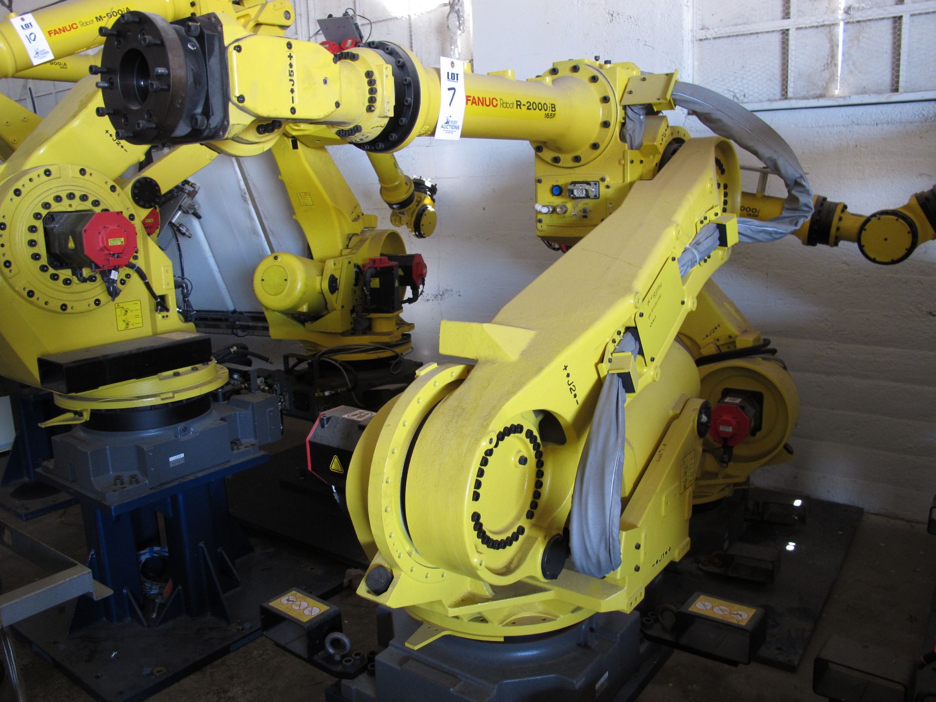 FANUC INDUSTRIAL JOINTED ARM ROBOT, MODEL R-2000iB 165F, TYPE A05B-1329-B201, MANUFACTURED MAY