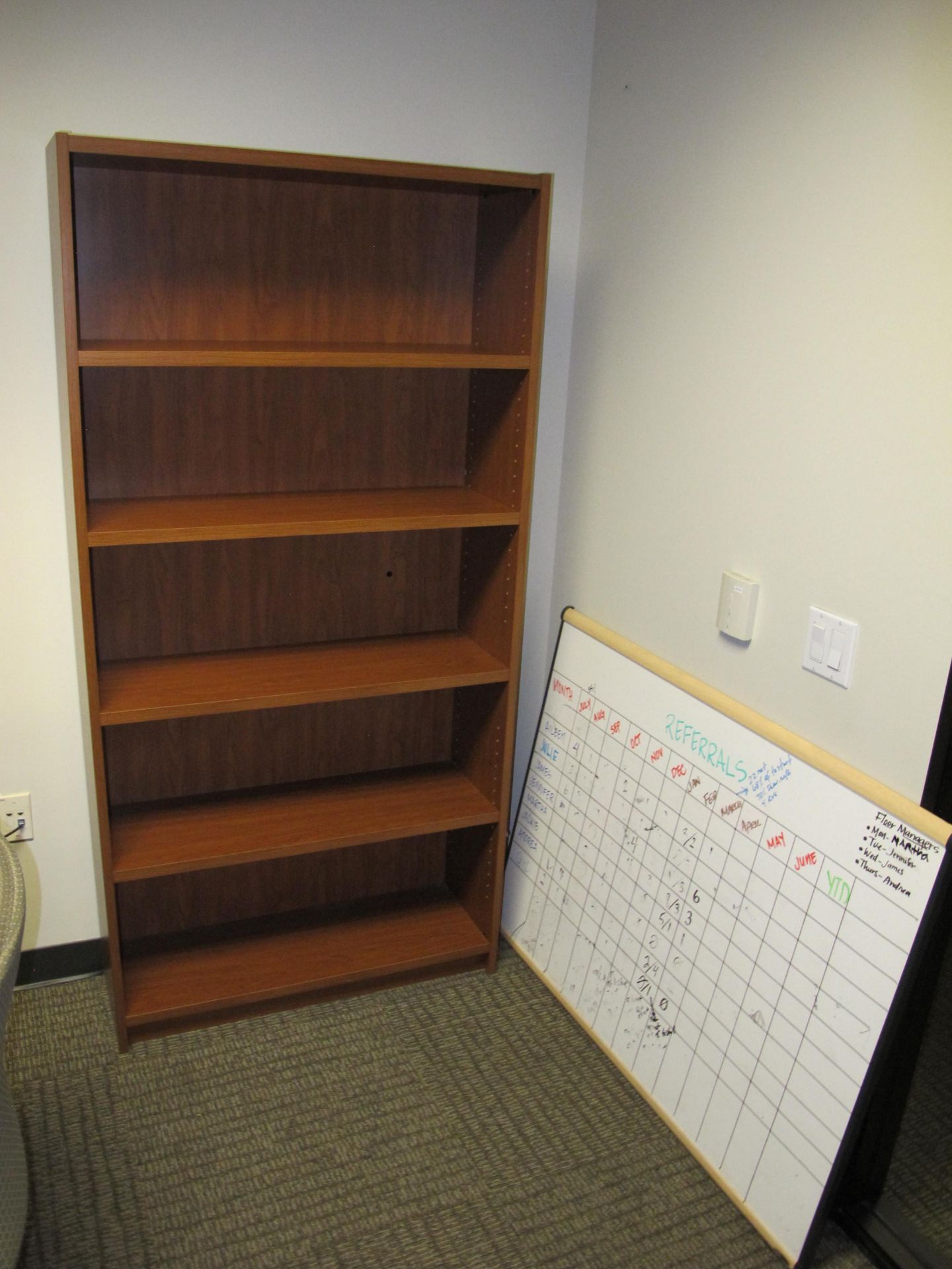 Contents of Room to Include Jr. Executive Desk, Credenza, 2 Drawer Lateral File Cabinet, 2 - Image 4 of 4
