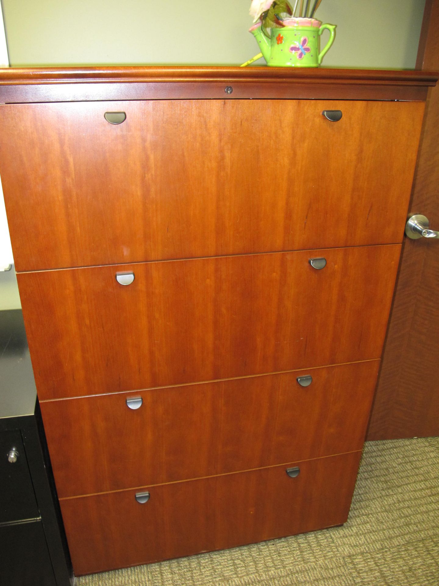 Contents of Room to Include L-Shaped Executive Desk, Exec. Chair, 2 Bookcases, 4 Side Chairs, - Image 4 of 4