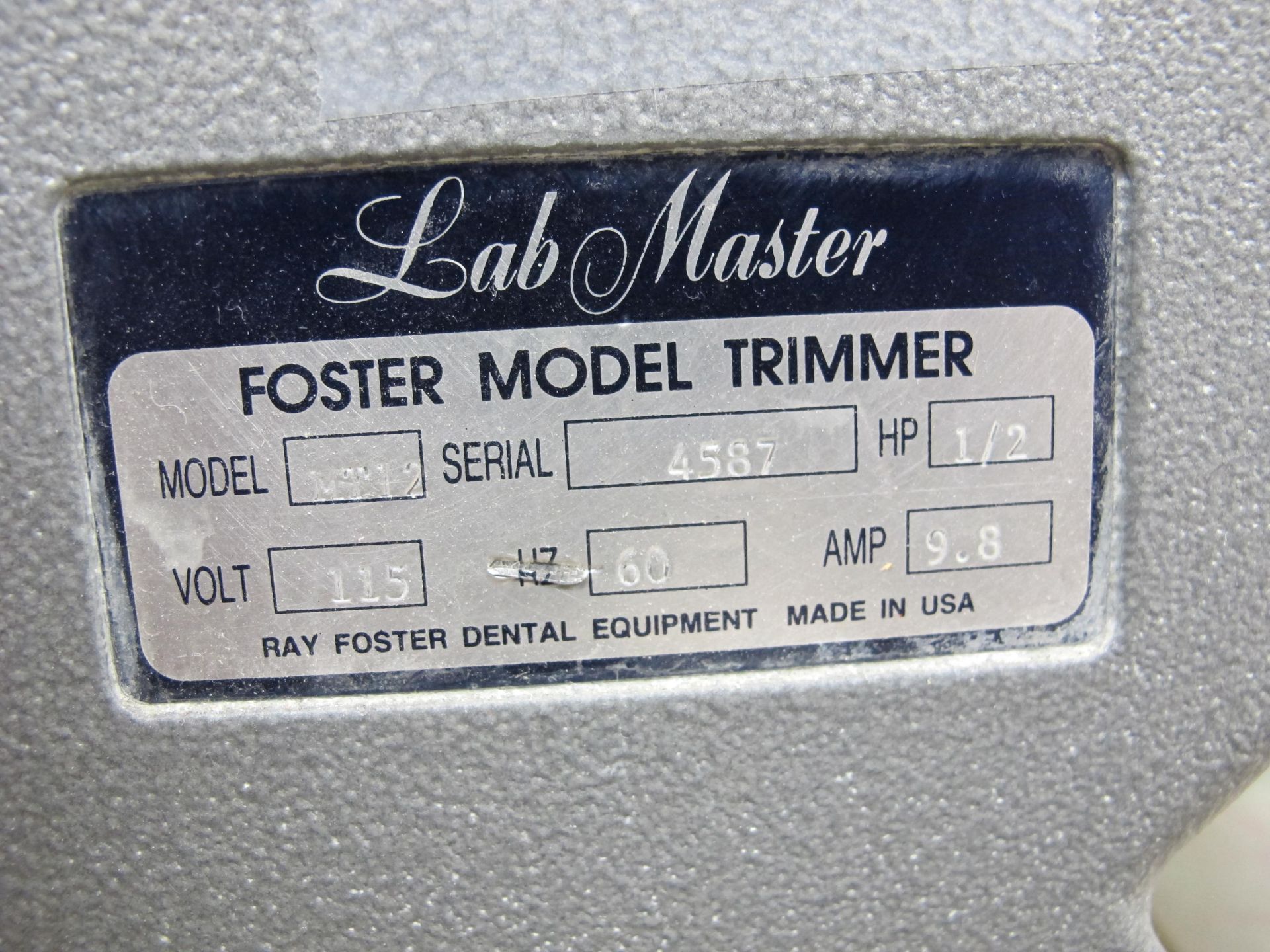 Labmaster Foster Model Trimmer Model #: MT12 - Image 2 of 2
