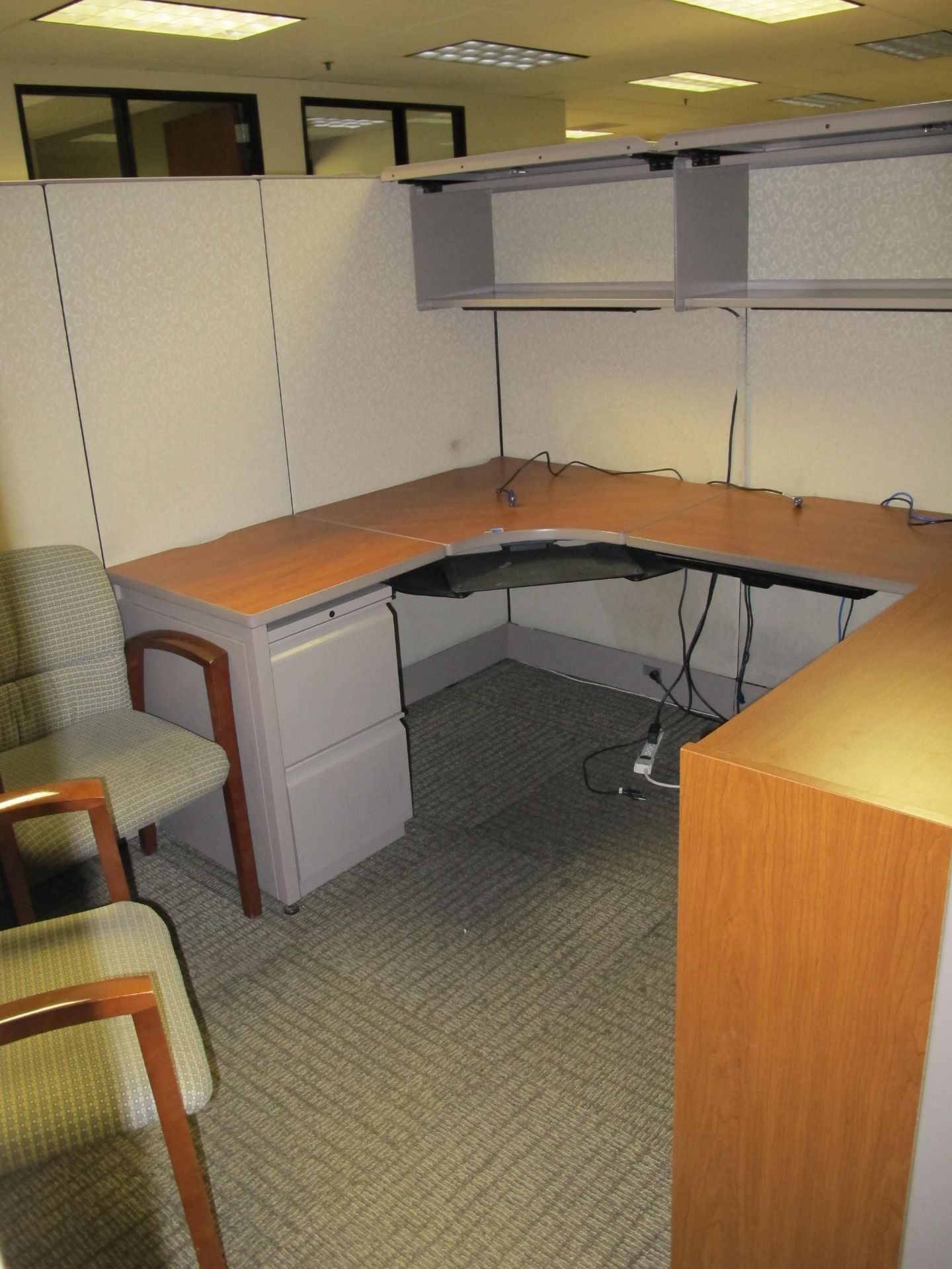 (9) Partitioned Cubicle Workstations (Including:  9 L-Shaped Desks, 8 Jr. Exec Chair, 17 Side - Image 4 of 11