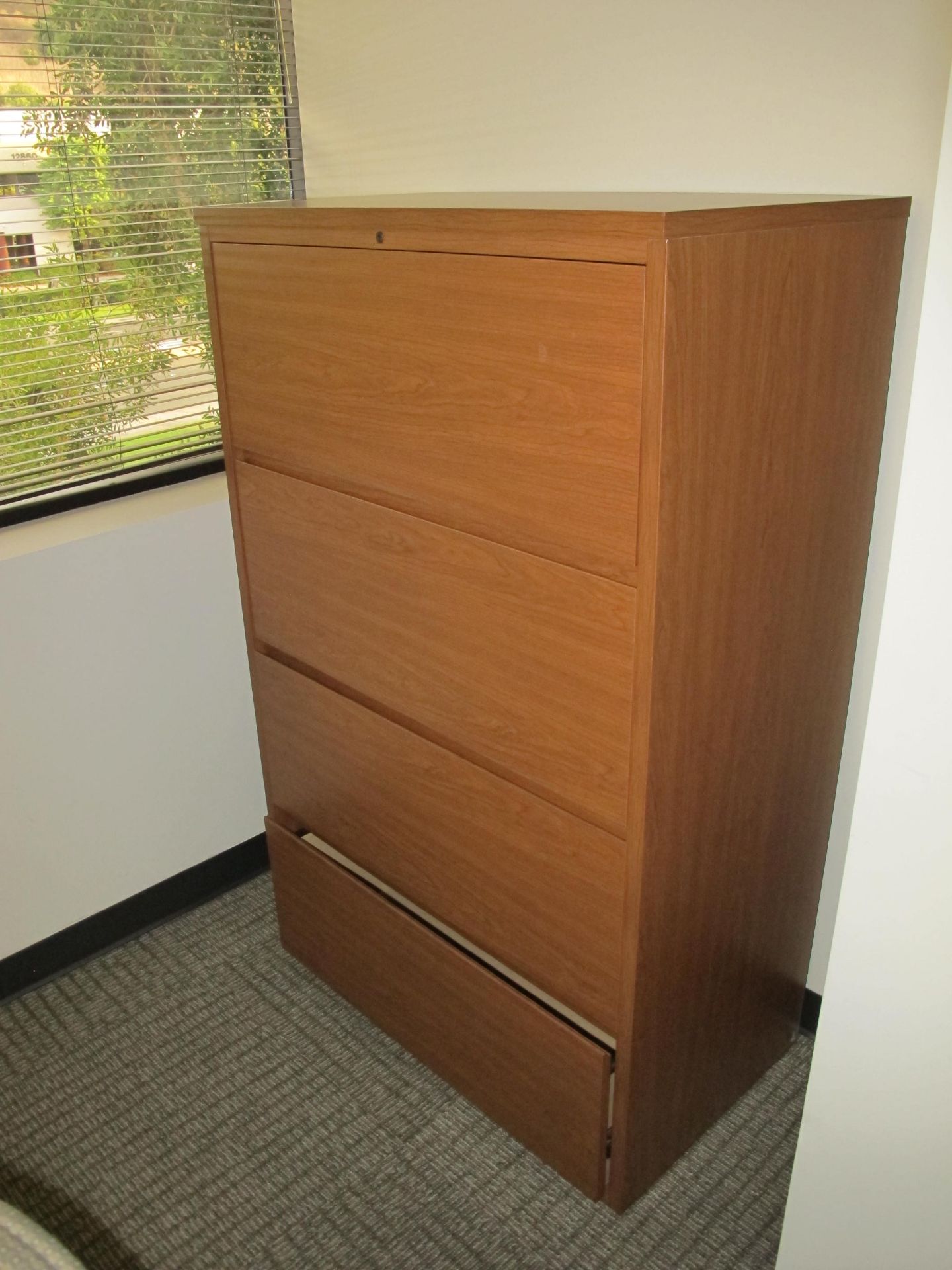 Office Contents (including Jr. Exec. U-Shaped Desk, Exec. Office Chair, 1 Side Chairs, 4-Drawer - Image 3 of 3