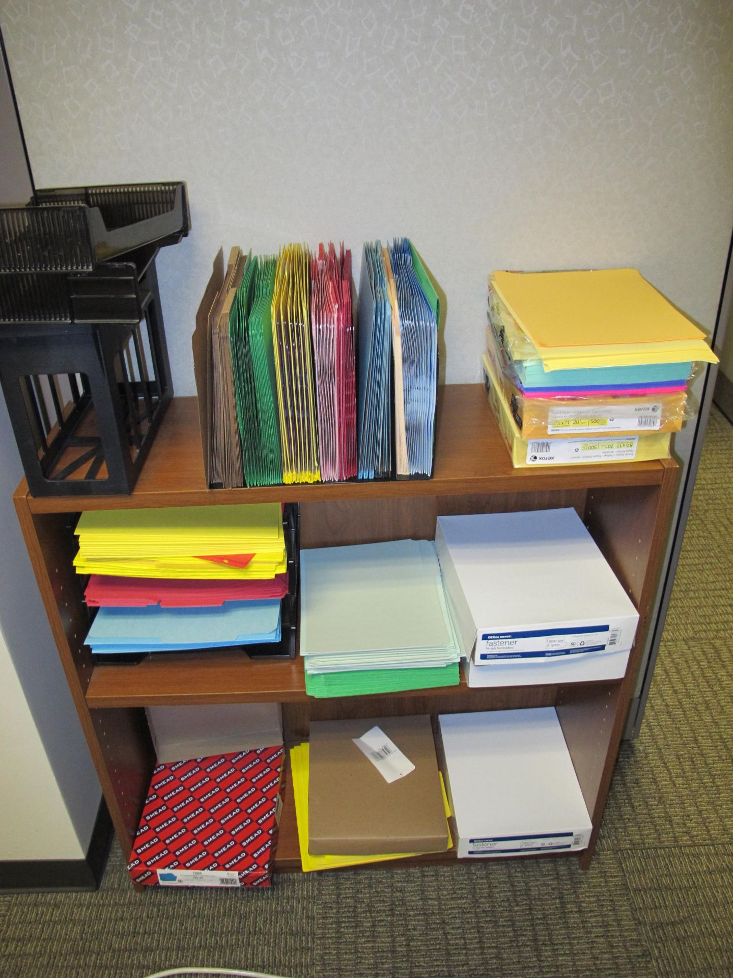 (2) Partitioned Cubicle Workstations (Including:  2 L-Shaped Desks, Exec Chair, Jr. Exec Chair, Side - Image 2 of 4