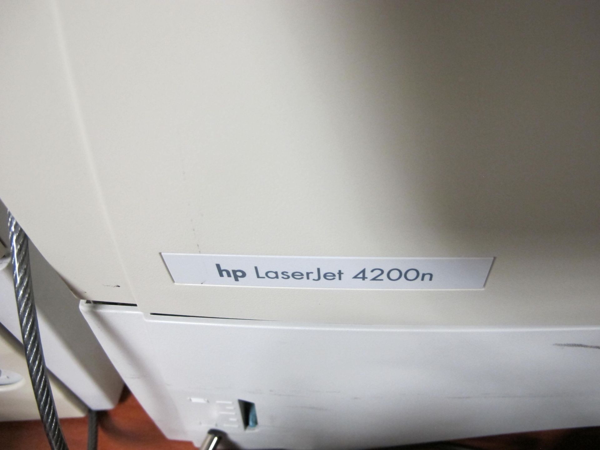 HP LaserJet 4200n Printer with Power Cable - Image 2 of 2