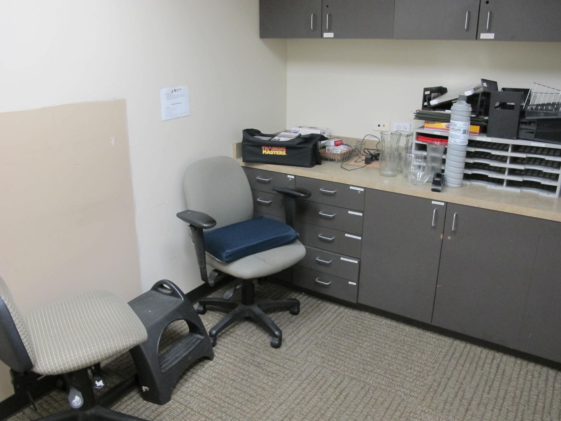 Contents of Room (including Mail Cubbies, Paper Organizers, Training Masters Active Learing