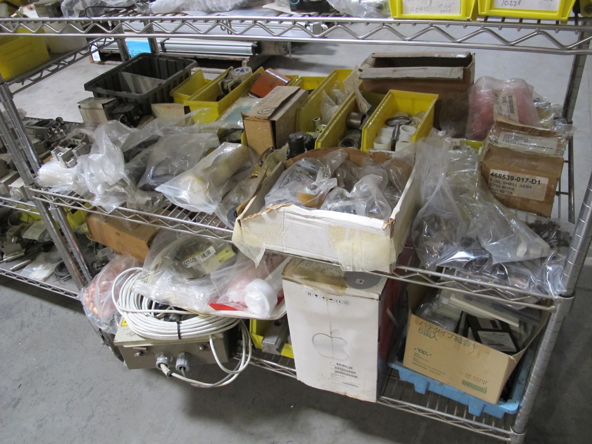 ROLLING STEEL CART WITH CONTENTS TO INCLUDE: MISC. CONTACTS, ENCLOSURES, PNEUMATIC COMPONENTS - Image 3 of 4