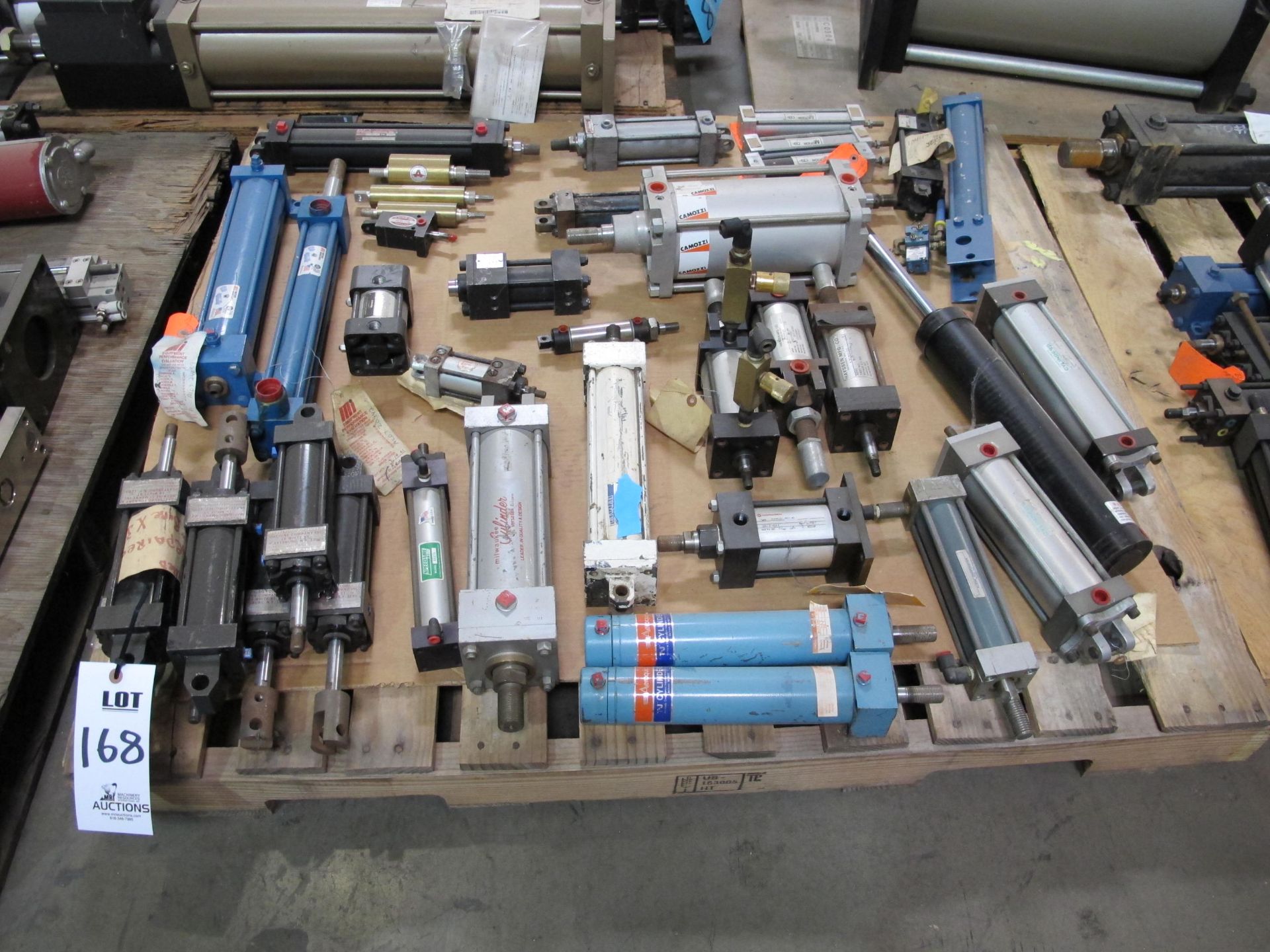 PALLET LOT TO INCLUDE BUT NOT LIMITED TO: MISC. CYLINDERS