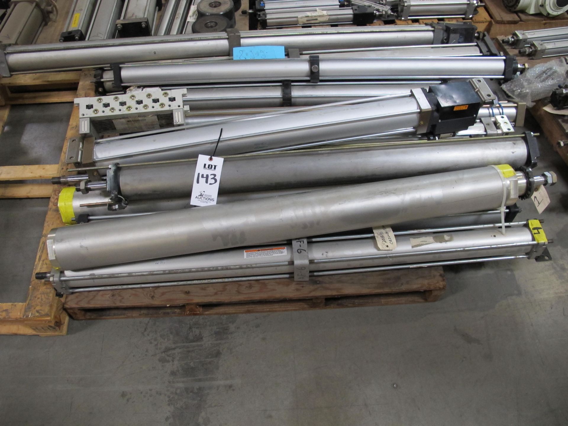 PALLET LOT TO INCLUDE BUT NOT LIMITED TO: SMC AND CKD CYLINDERS, MODELS; XCA-00-125-1250-FL238545,