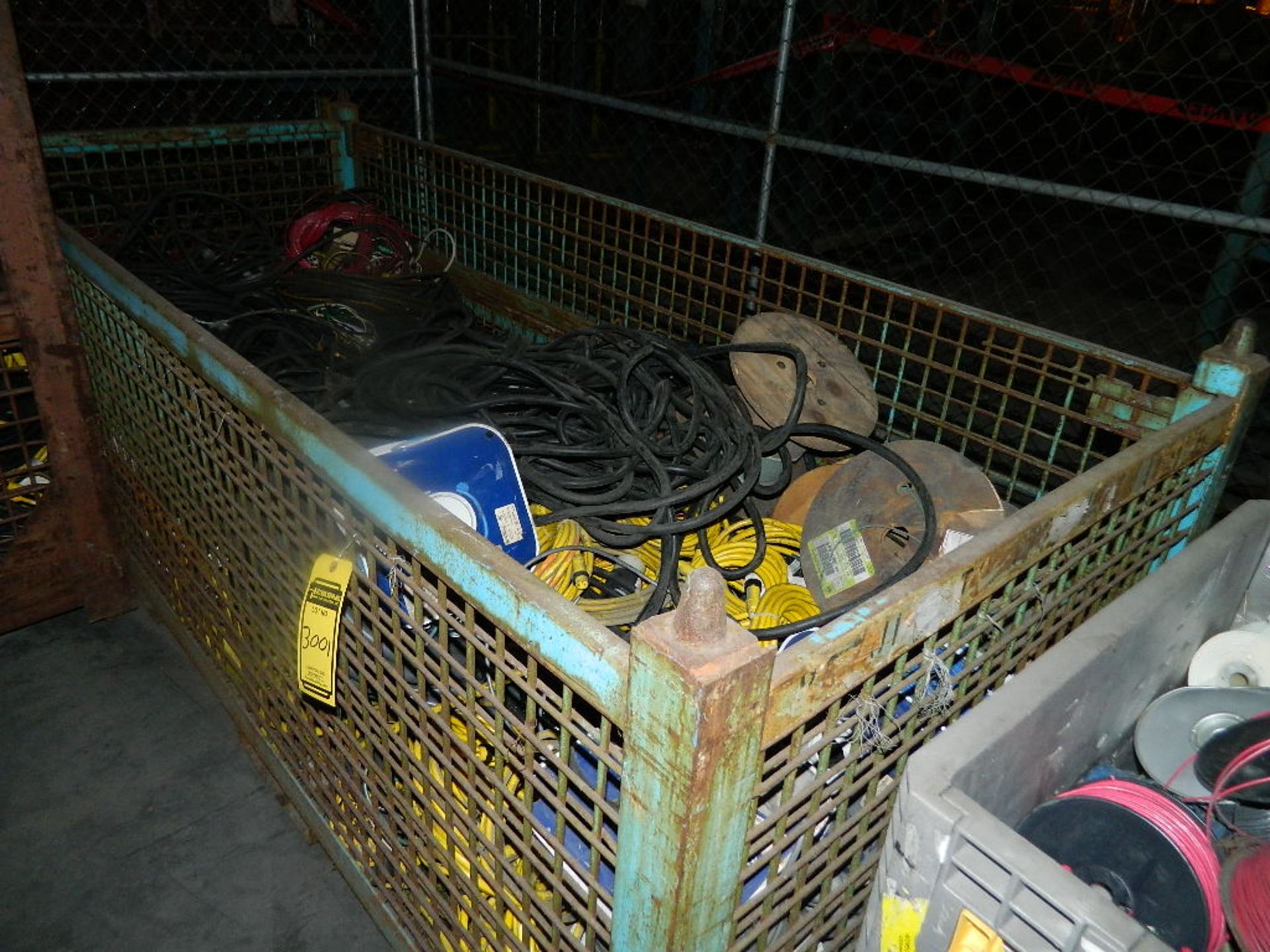 BIN OF ELECTRICAL WIRE