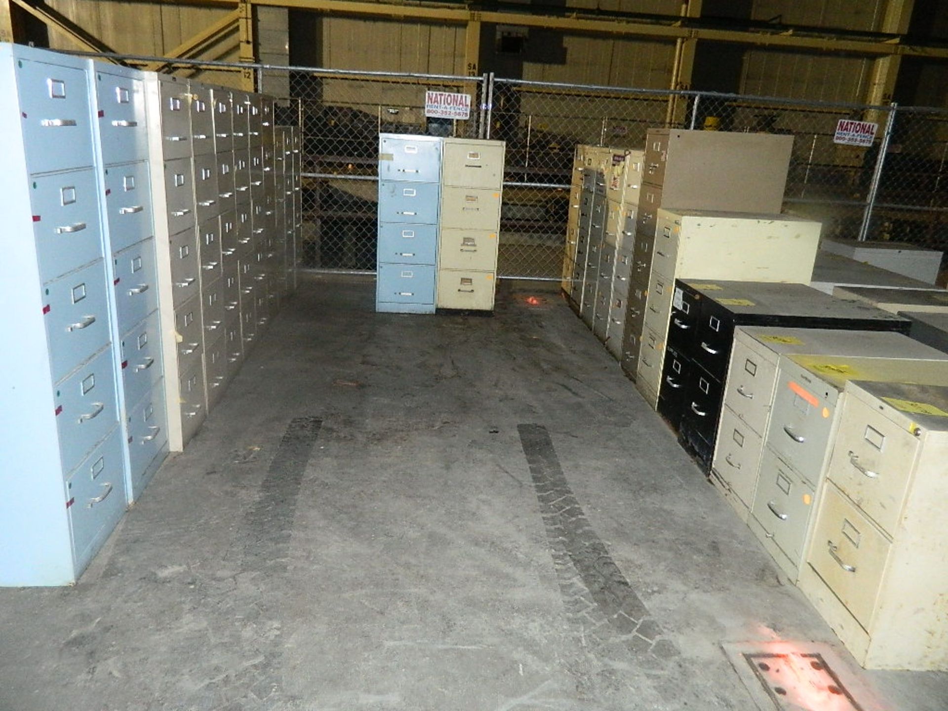 LOT OF FILING CABINETS