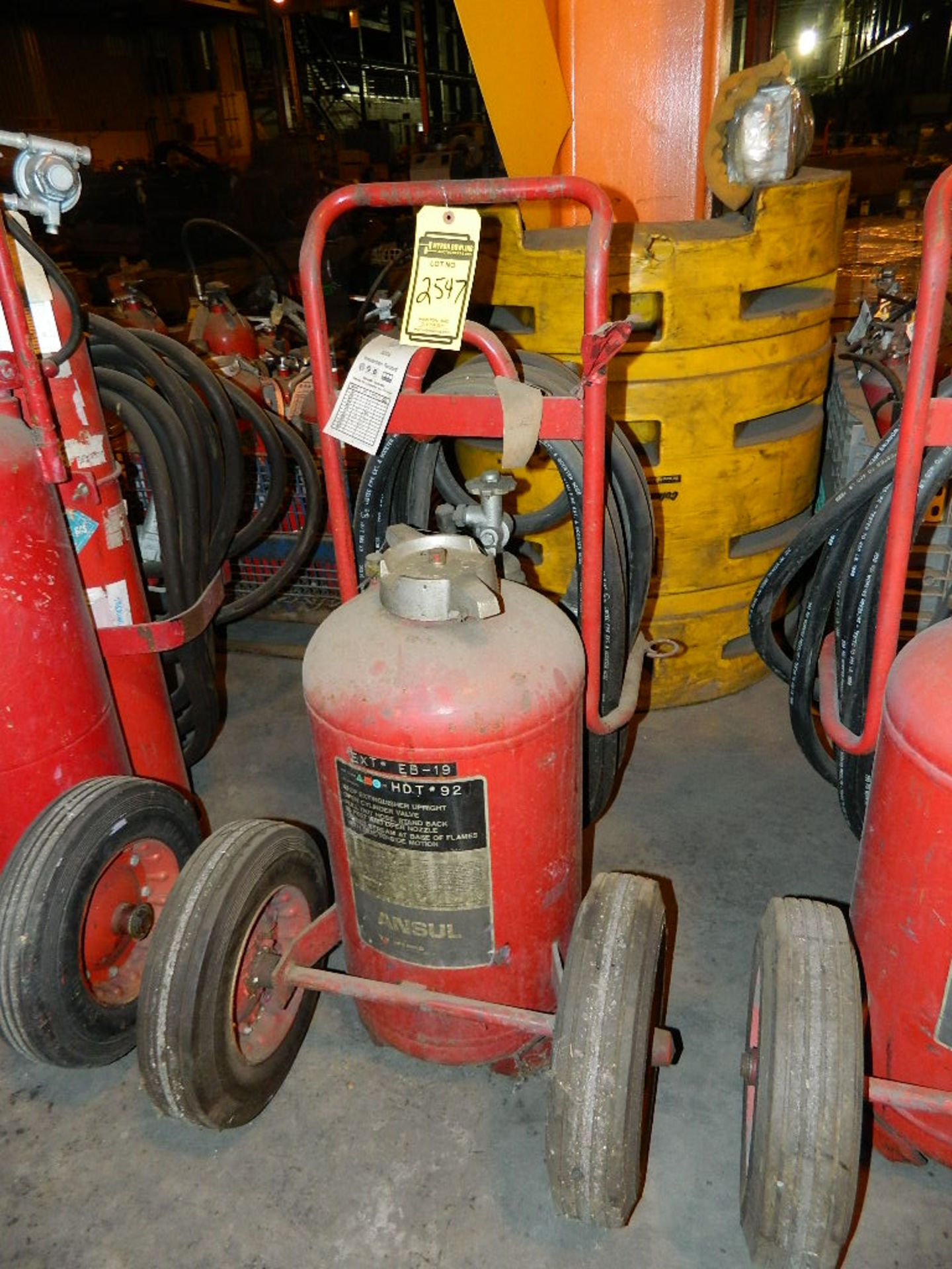 ANSUL FIRE EXTINGUISHER HOSE & CART