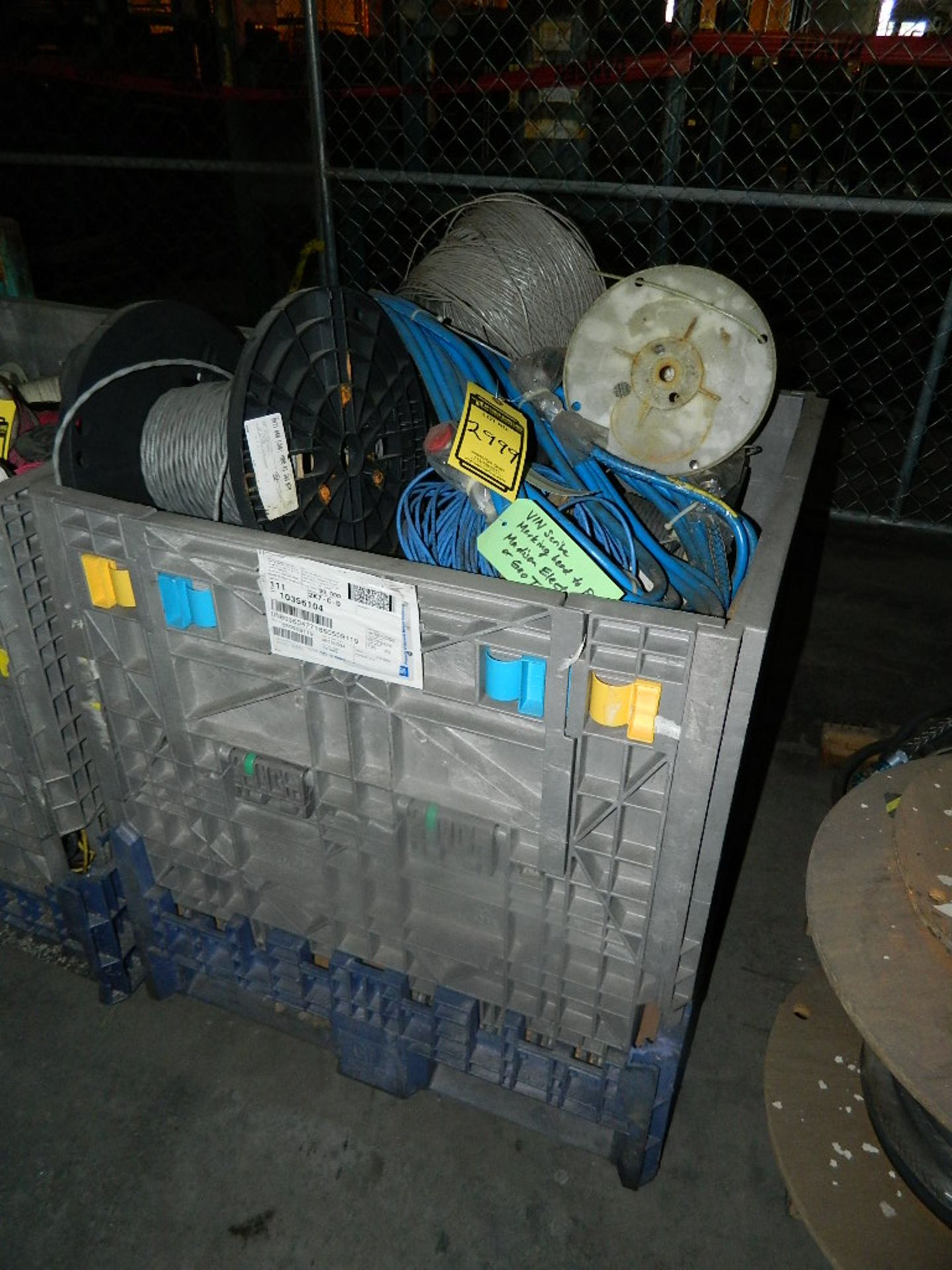 BIN OF ELECTRICAL WIRE