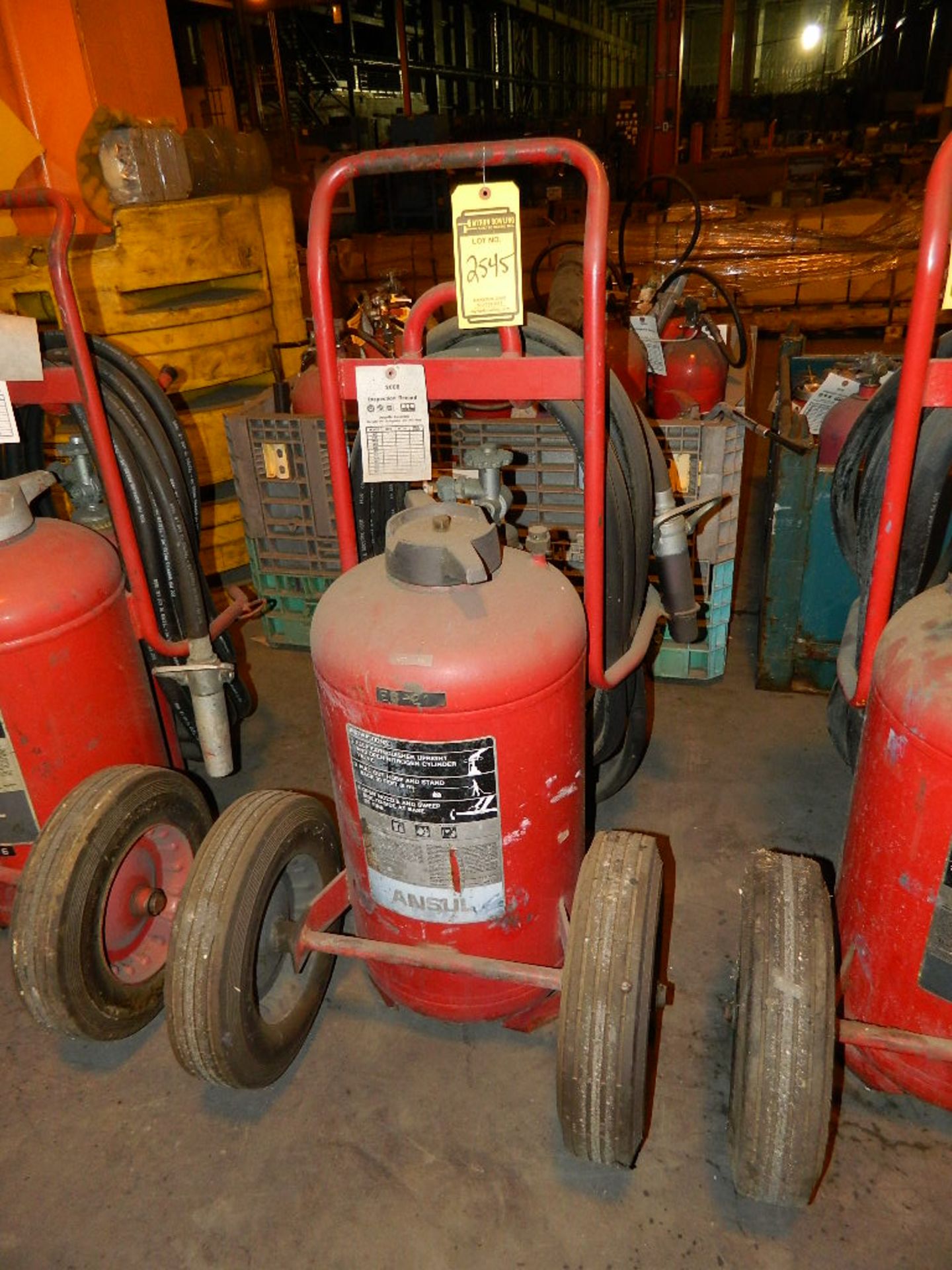 ANSUL FIRE EXTINGUISHER HOSE & CART