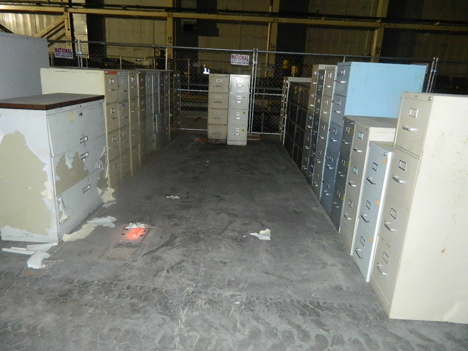 LOT OF FILING CABINETS