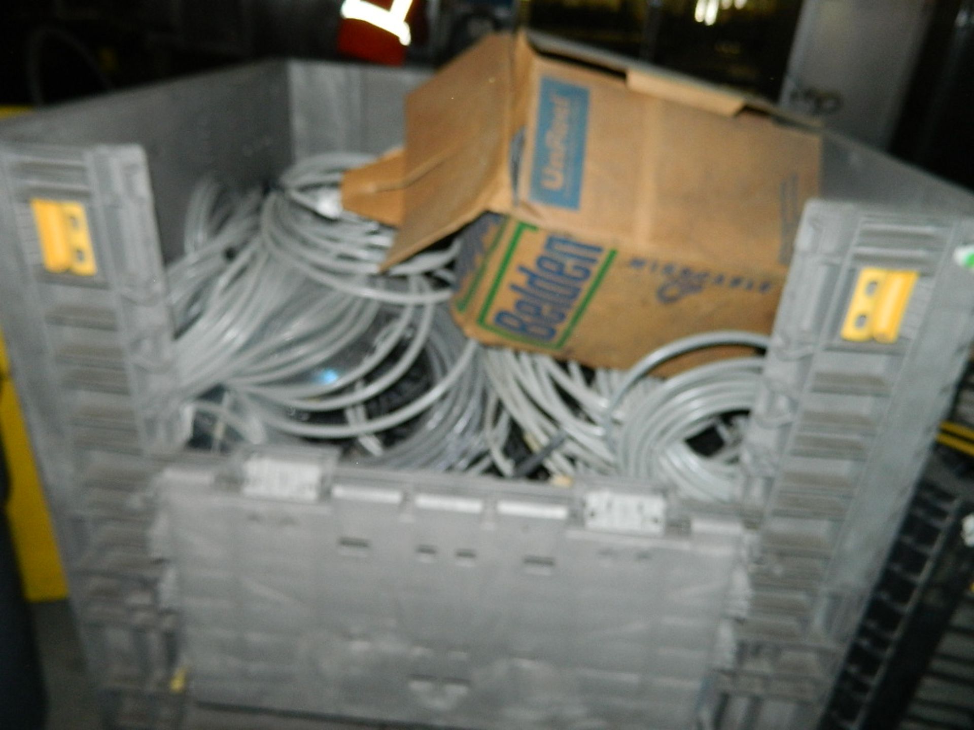 BIN OF ELECTRICAL WIRE