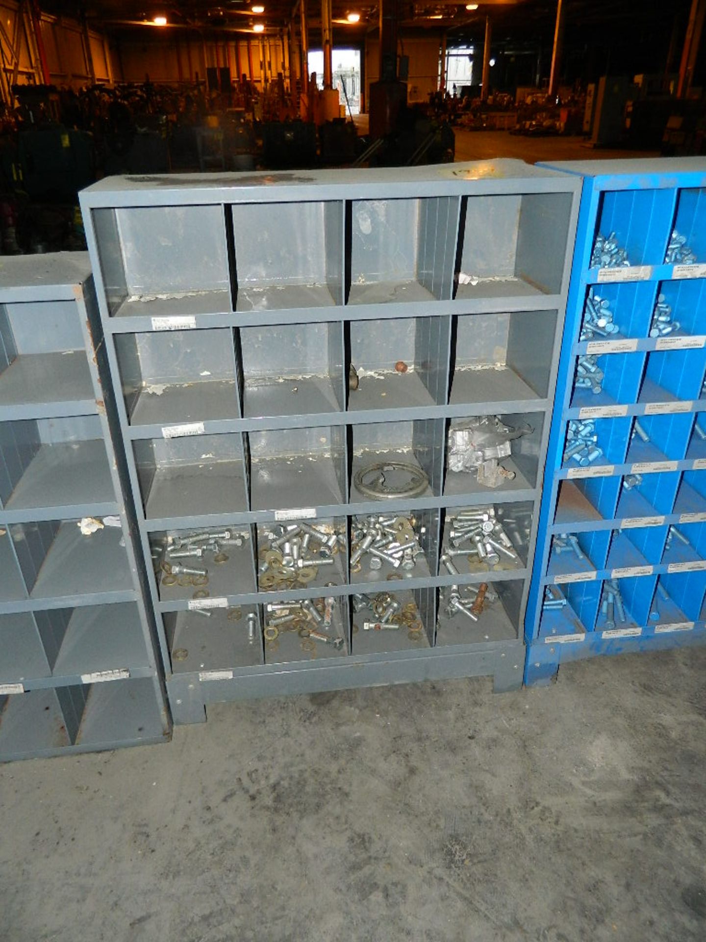 METAL CABINET WITH CONTENTS