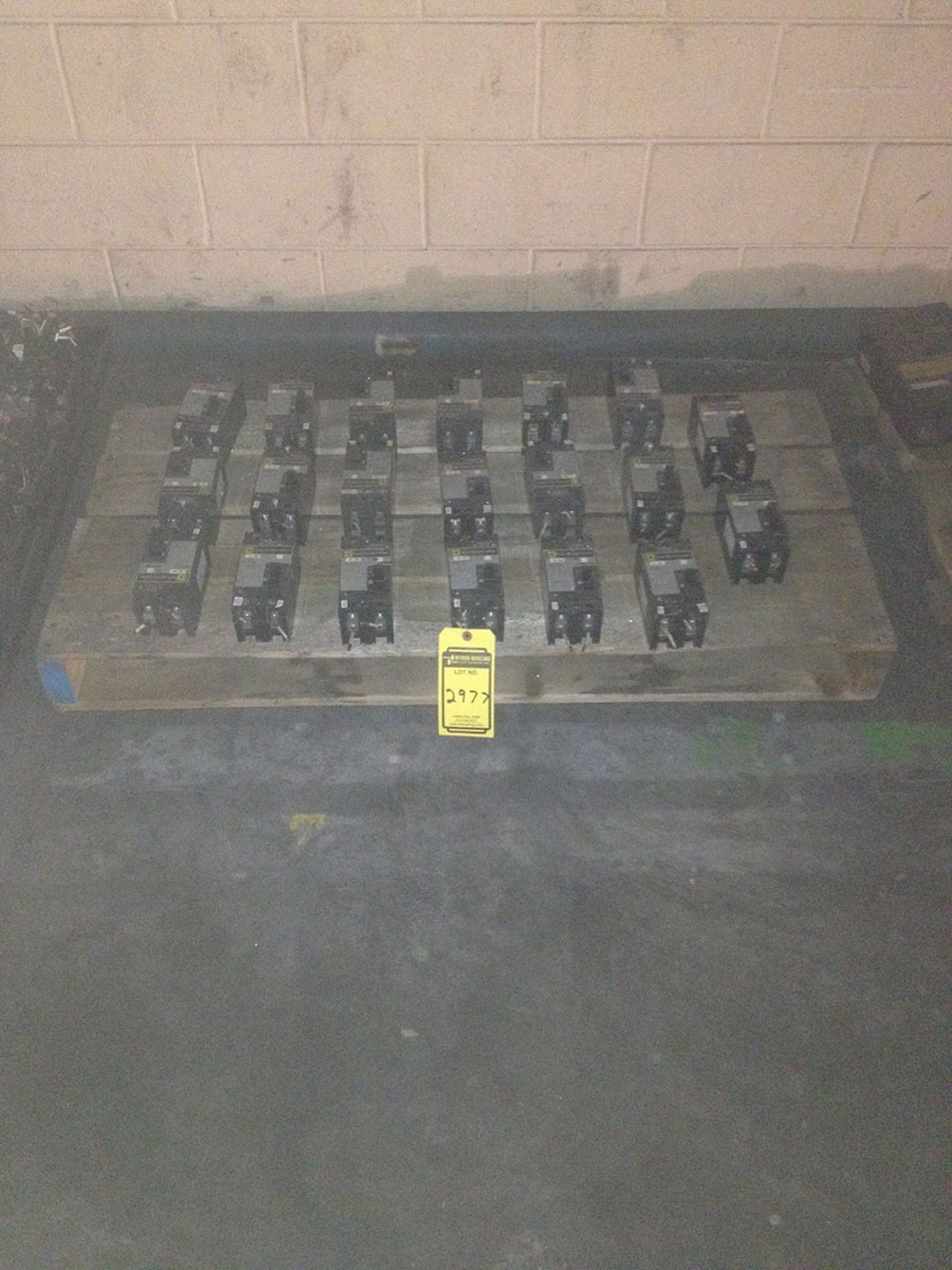 SKID OF SQUARE D BREAKERS