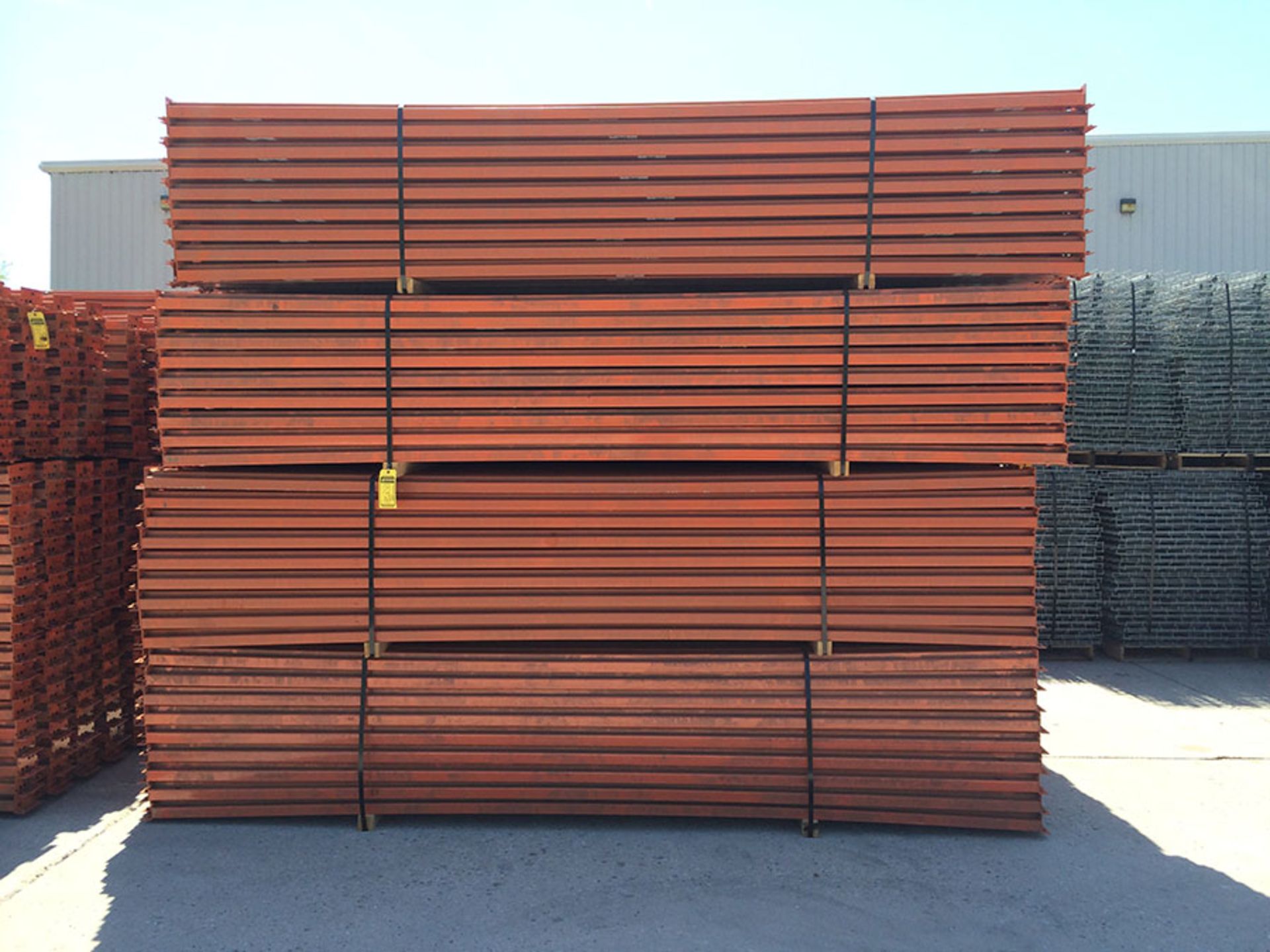 144'' X 4'' INTERLAKE PALLET RACK BEAMS FOR TEARDROP-STYLE PALLET RACK, MODEL IK40E, 1-5/8'' STEP - Image 22 of 25