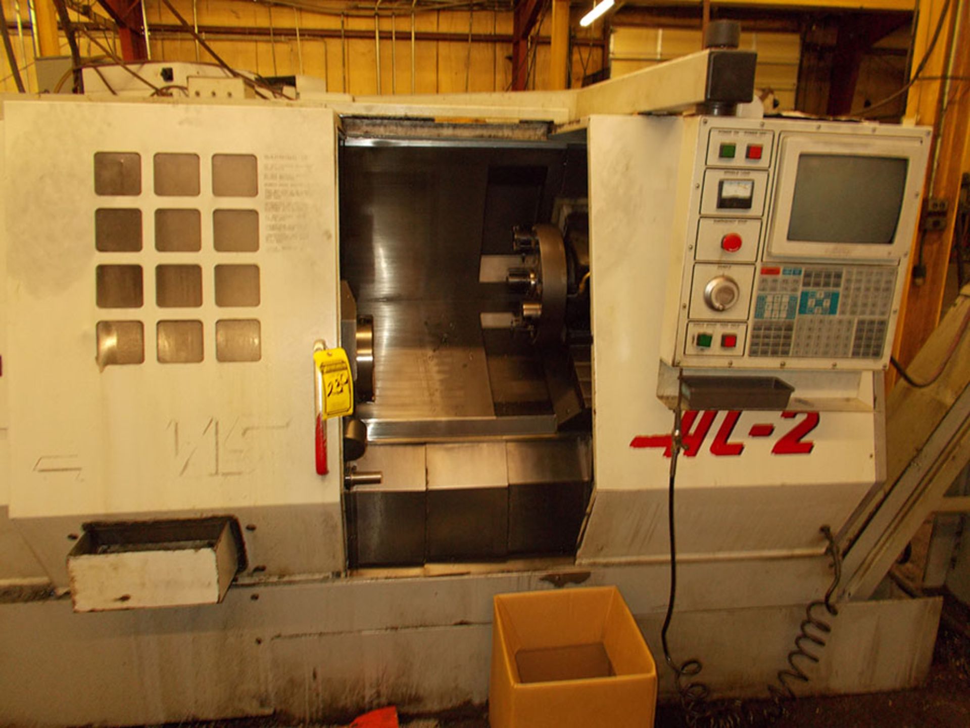 1996 HAAS HL-2 CNC TURNING CENTER, 21'' SWING, 2'' SPINDLE BORE, 10 STATION TOOL TURRET, 10'' 3-